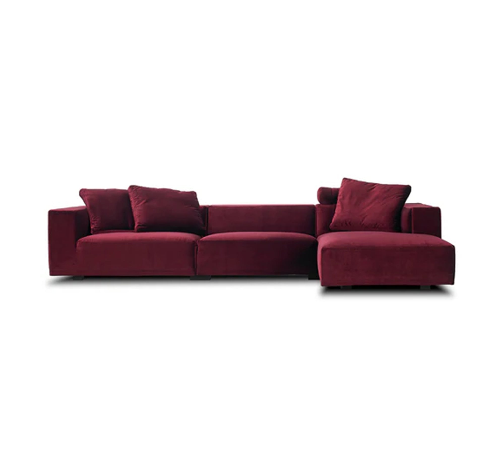 Bold red modular corner sofa, distinctive design - Vitrine Furniture - Furniture