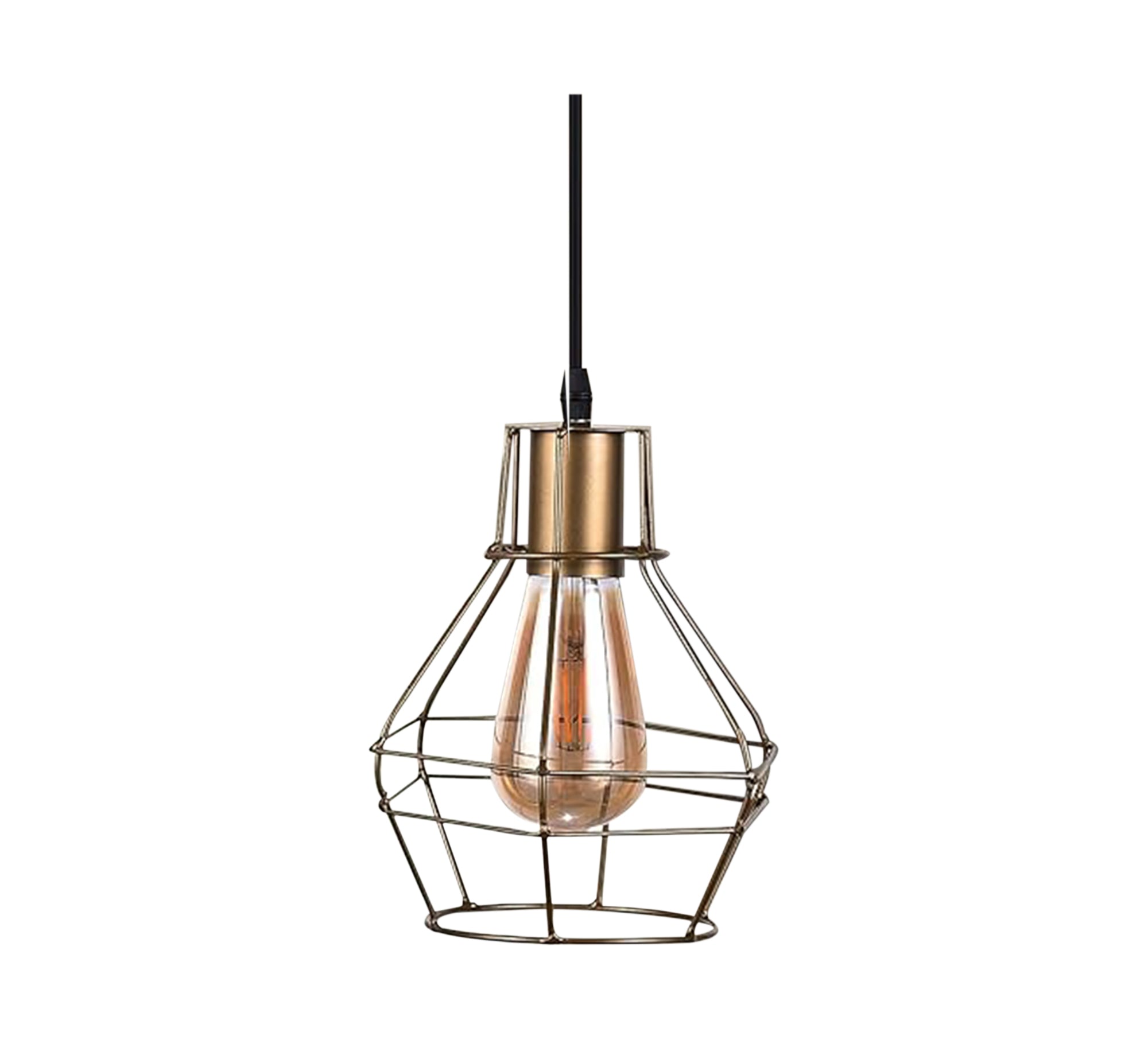 Bomb Shape Metal Ceiling Pendant - Vitrine Furniture - Lighting