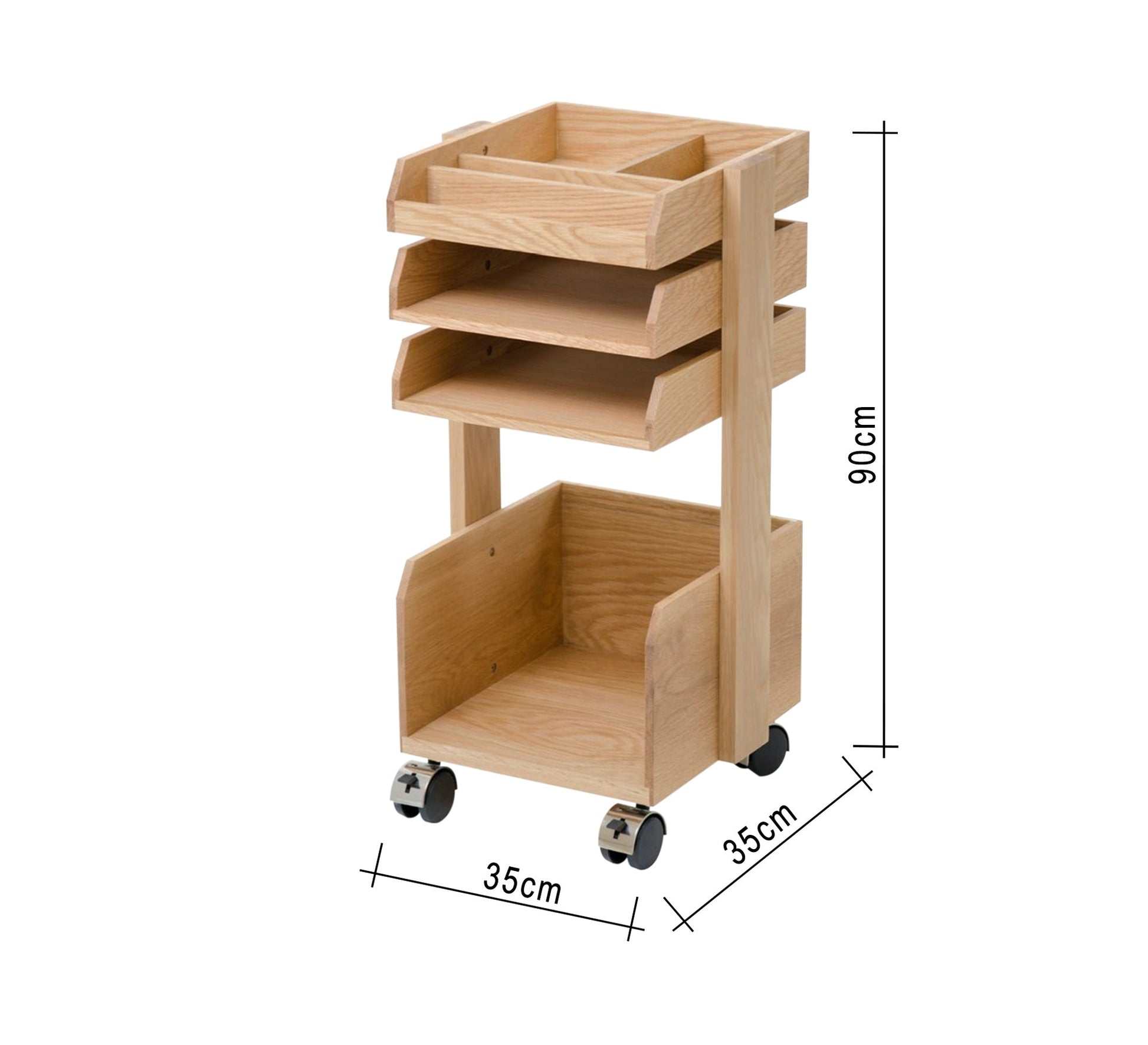 Book Organizer with Wheels - Vitrine Furniture - Furniture