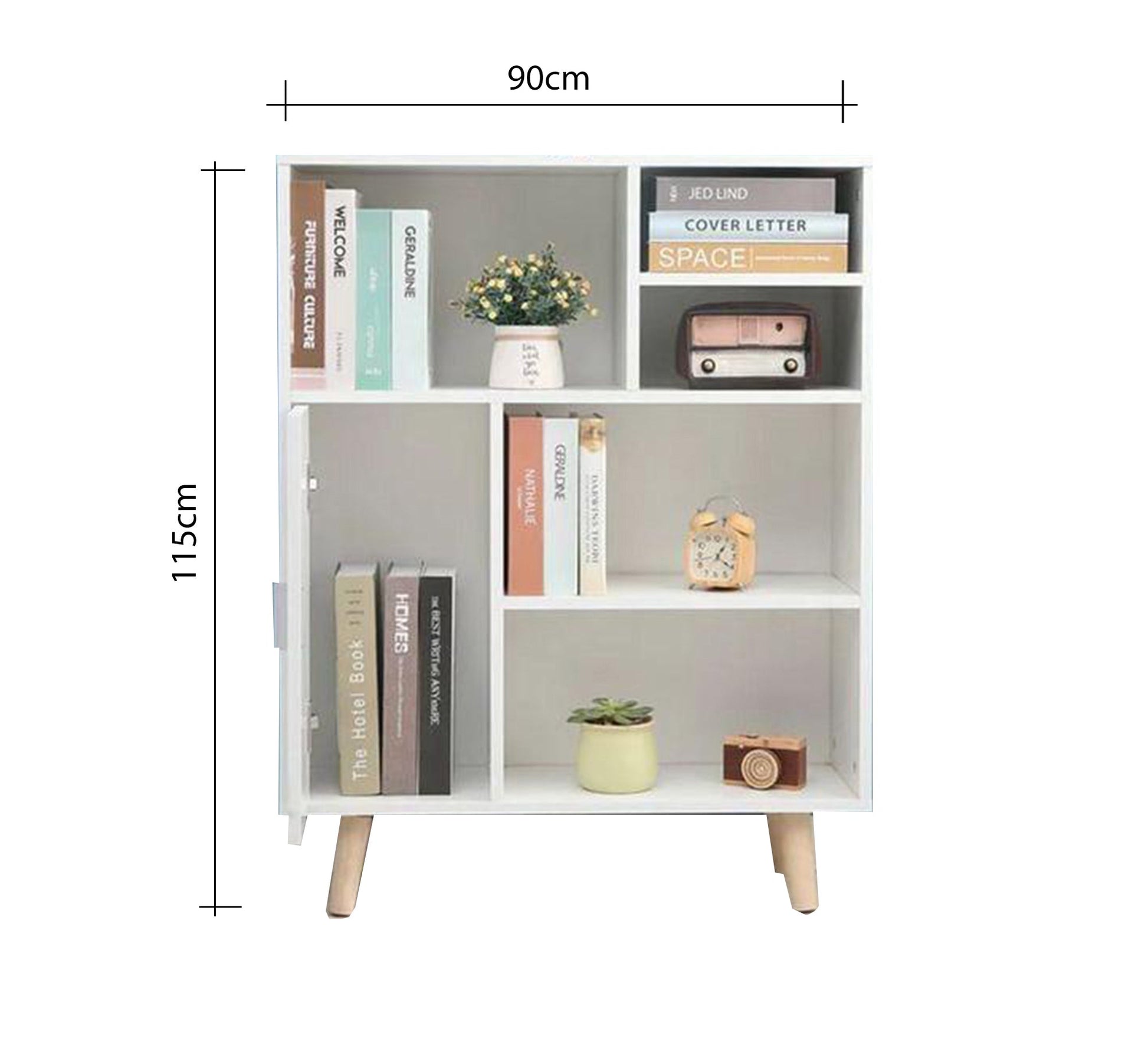 Bookcase with doors and shelves - Vitrine Furniture - Furniture