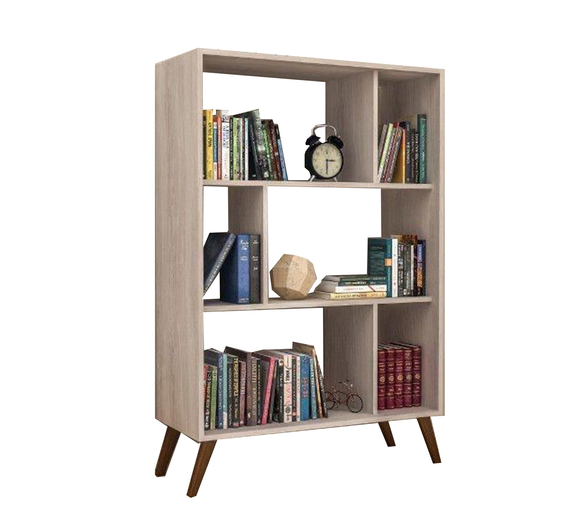 Bookcase with raised wooden legs - Vitrine Furniture - Furniture