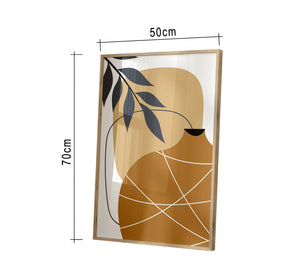 Bottle frame with golden frame - Vitrine Furniture - Décor