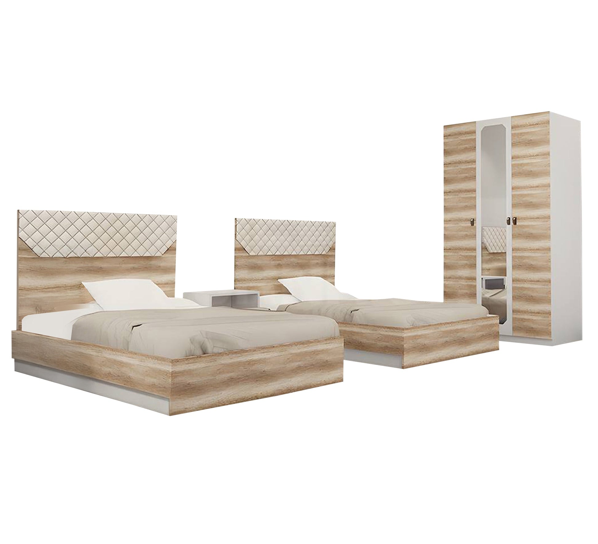 Boys' bedroom with a three - door wardrobe - Vitrine Furniture - Furniture