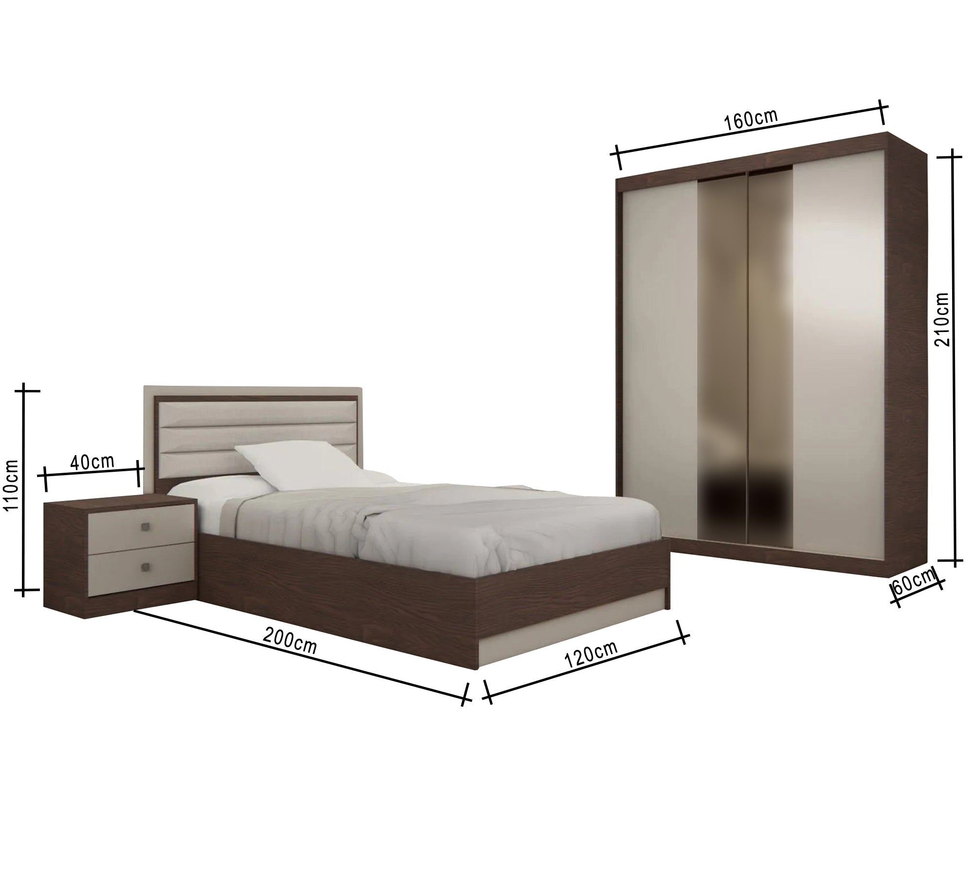 Boys' bedroom with one bed - Vitrine Furniture - Furniture