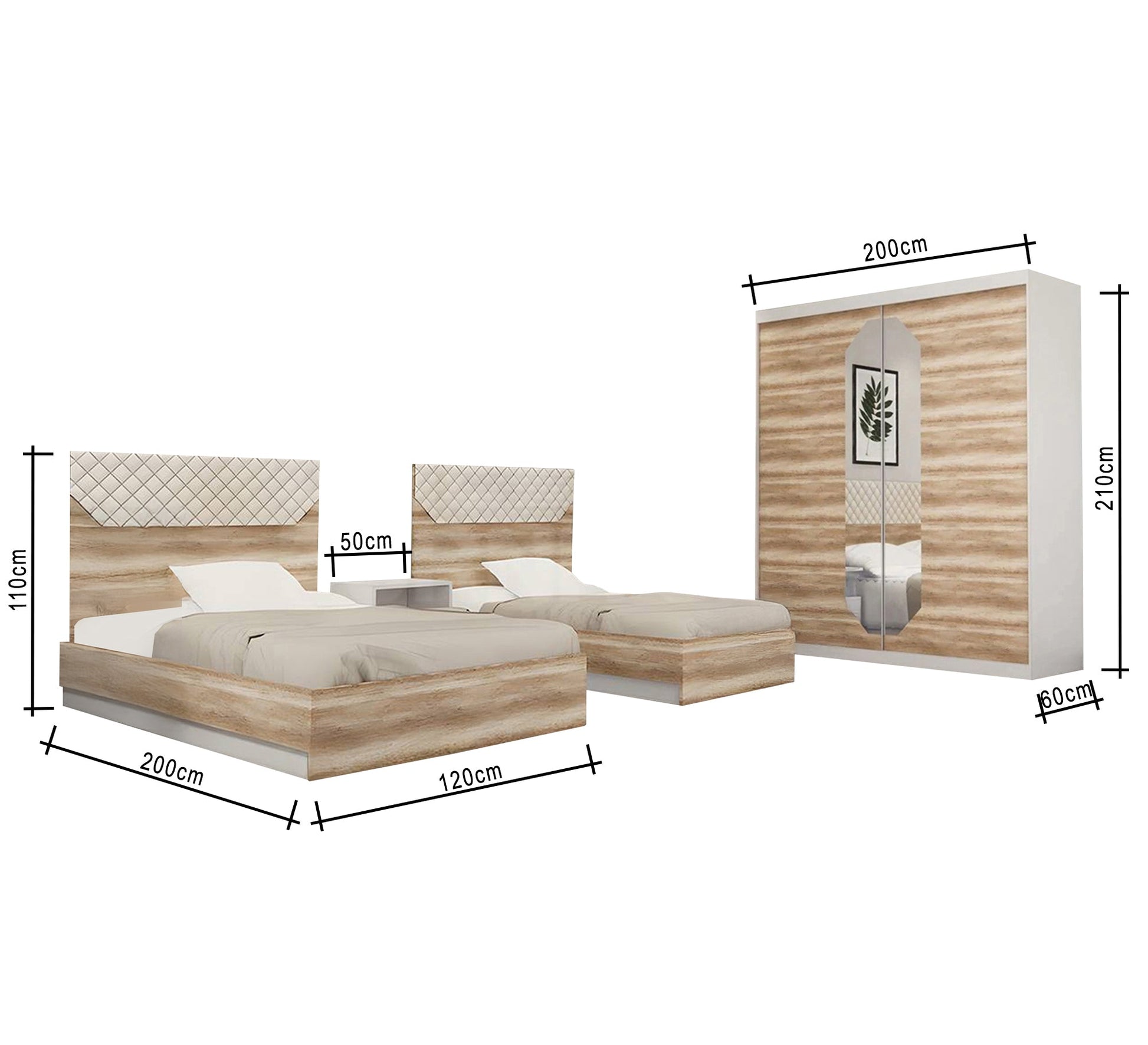 Boys' bedroom with sliding wardrobe - Vitrine Furniture - Furniture