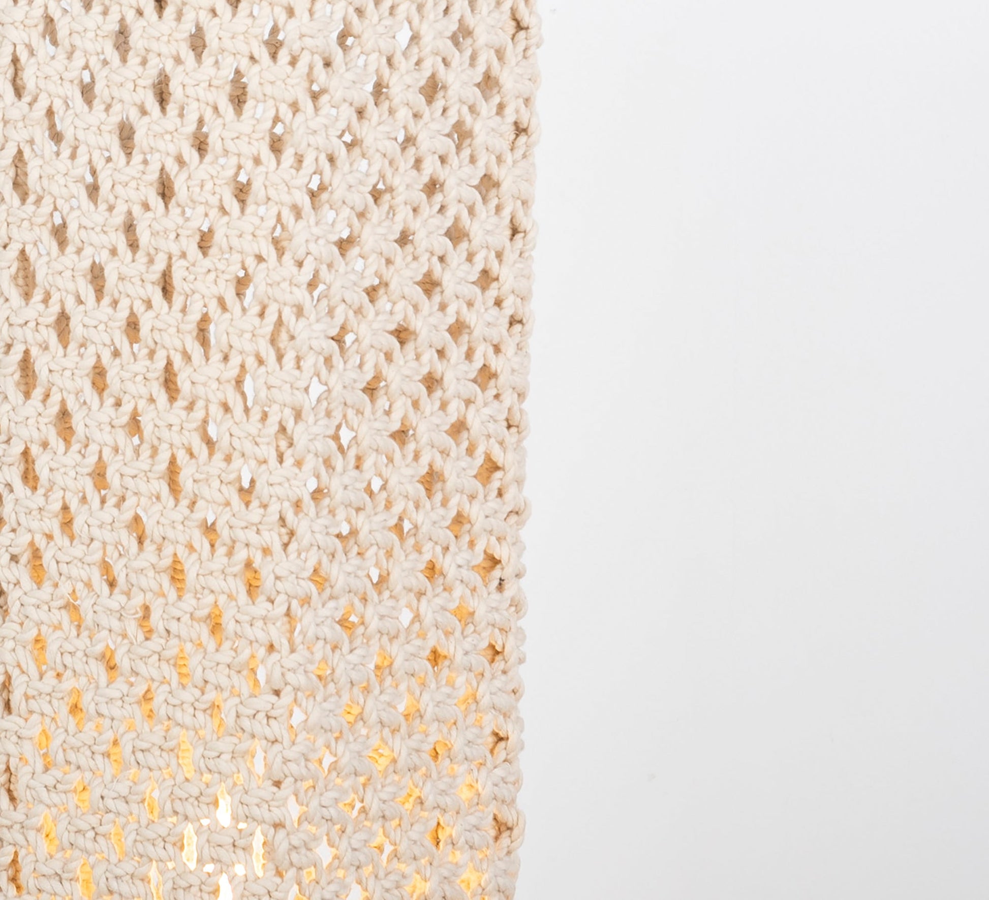 Braided macrame floor lamp - Vitrine Furniture - Lighting