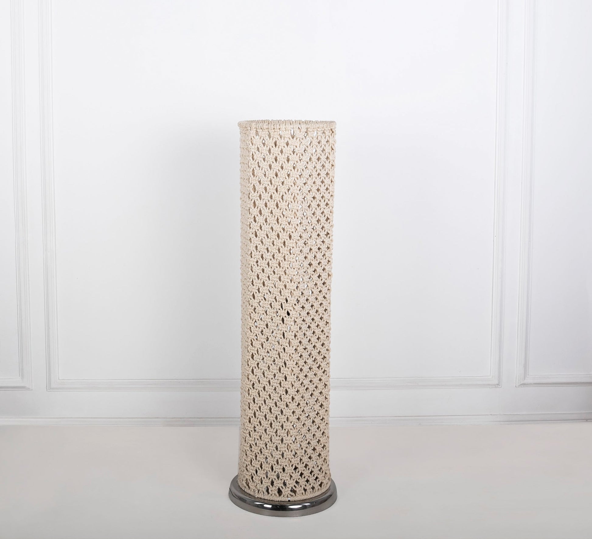 Braided macrame floor lamp - Vitrine Furniture - Lighting