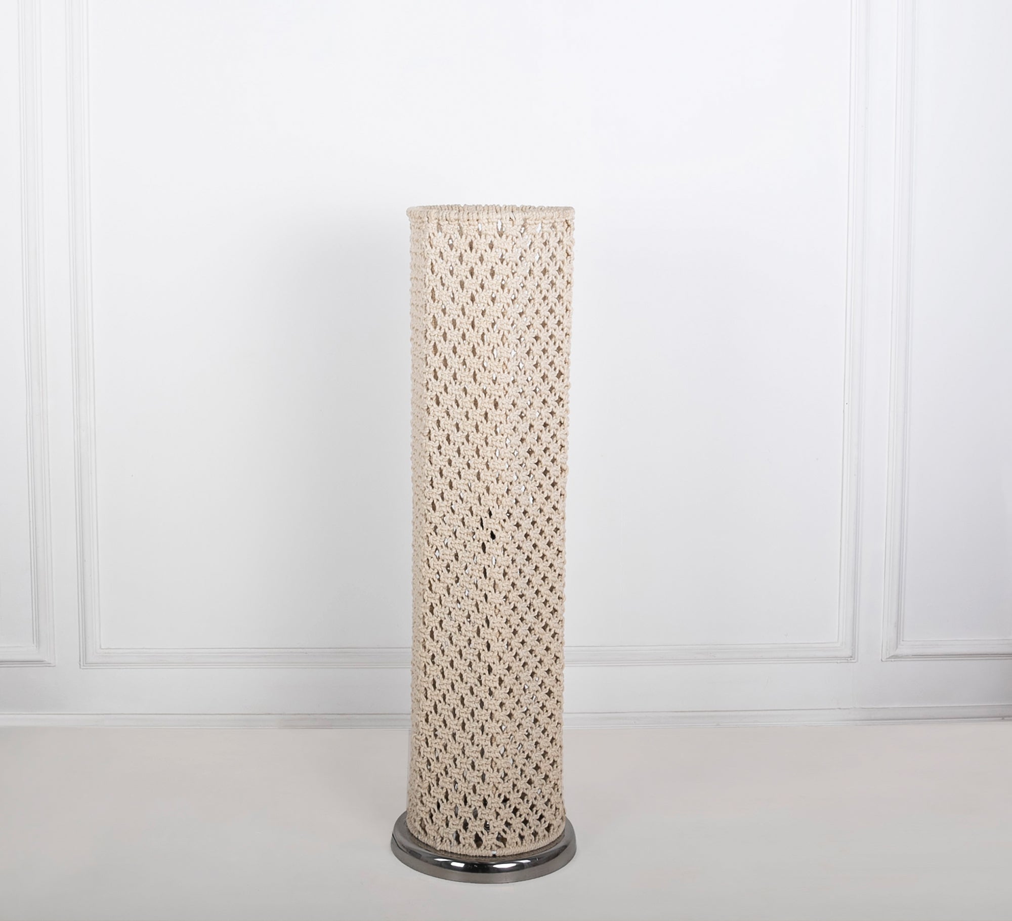 Braided macrame floor lamp - Vitrine Furniture - Lighting