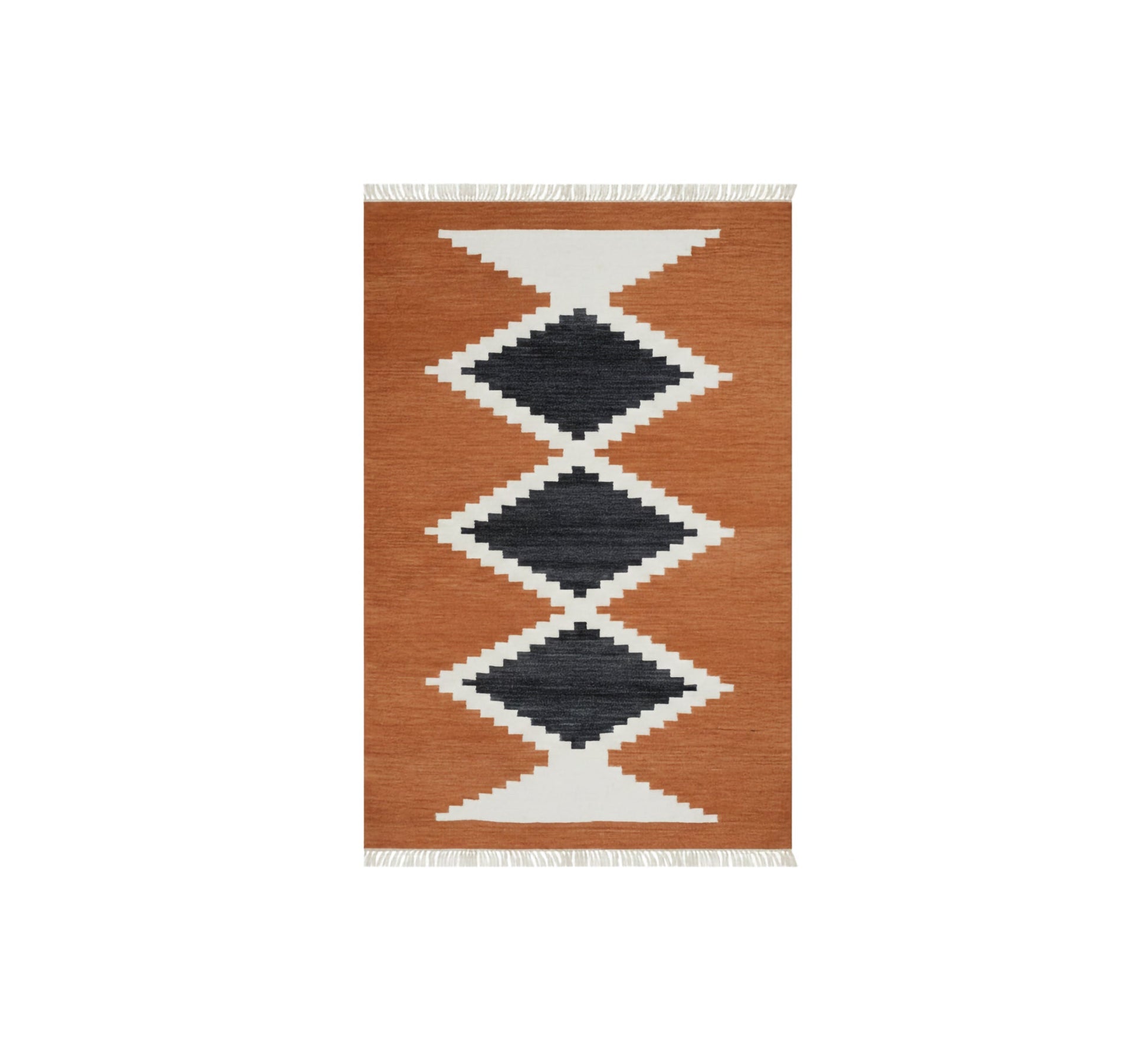 Brick rug with bold, contrasting diamond patterns - Vitrine Furniture - Accessories