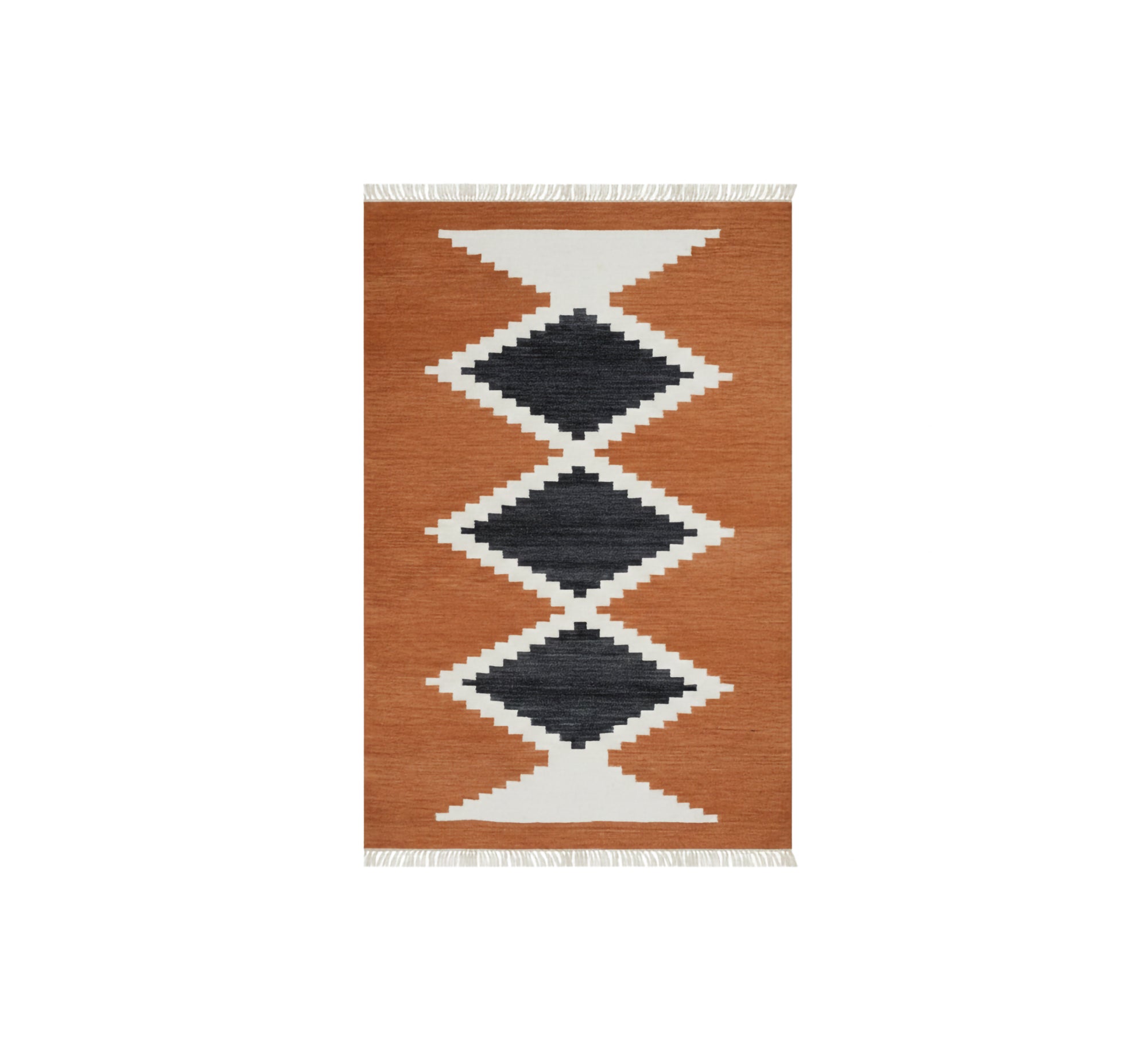 Brick rug with bold, contrasting diamond patterns - Vitrine Furniture - Accessories