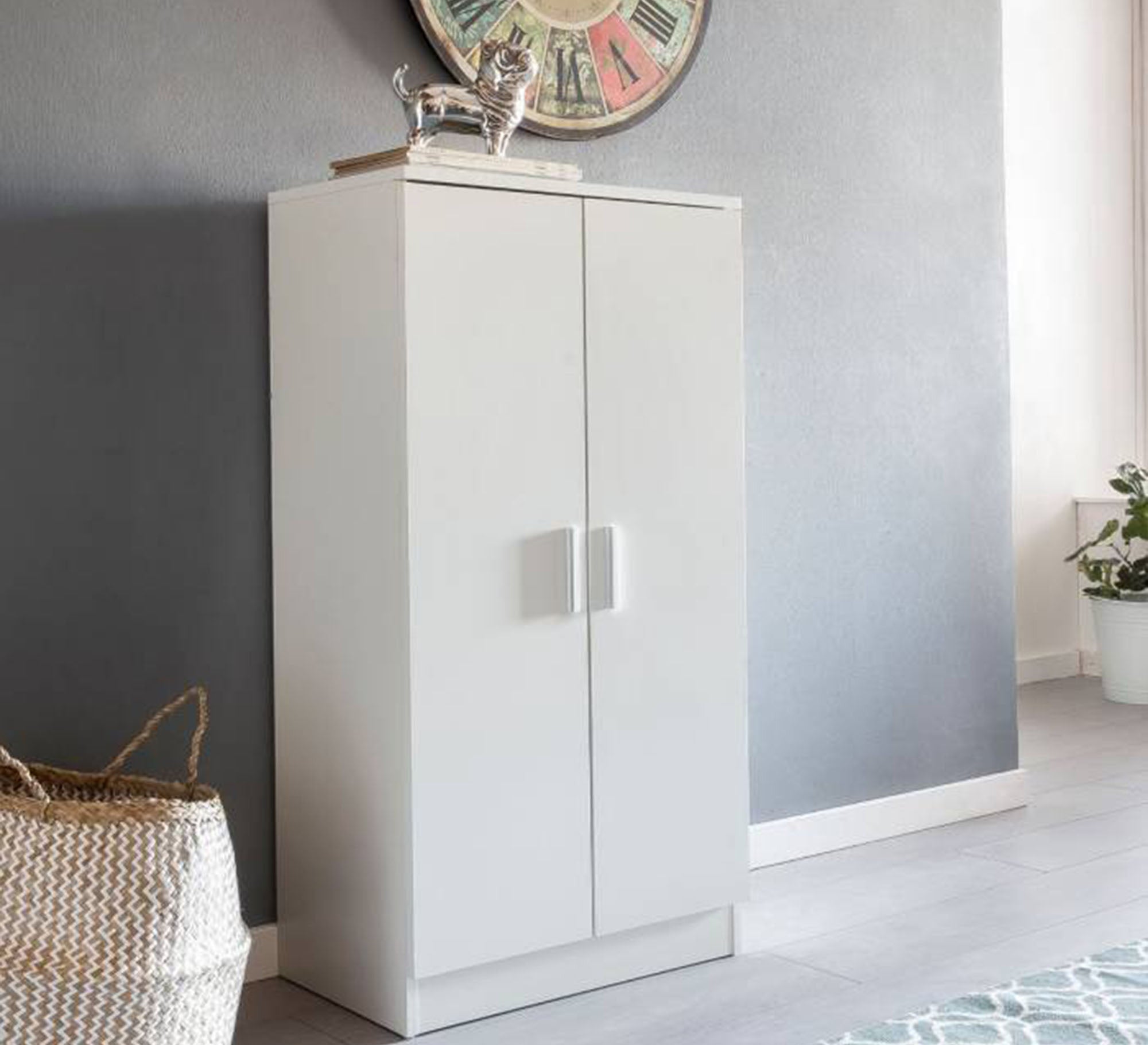 Bright white shoe cabinet - Vitrine Furniture - Furniture