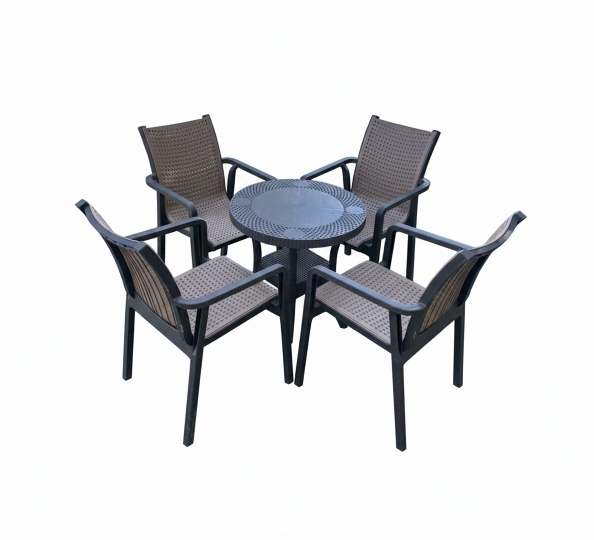 Brown and black outdoor seating set, elegant and practical - Vitrine Furniture - Outdoor Products