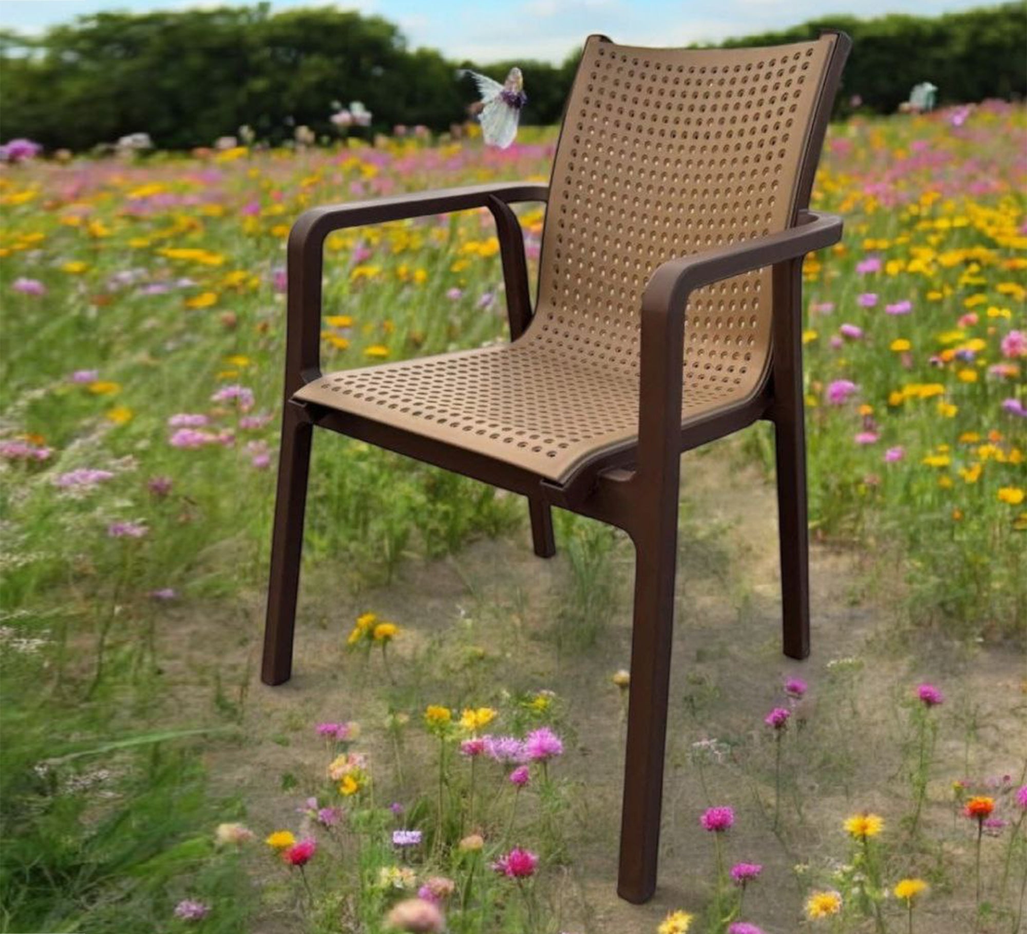 Brown and black outdoor seating set, elegant and practical - Vitrine Furniture - Outdoor Products