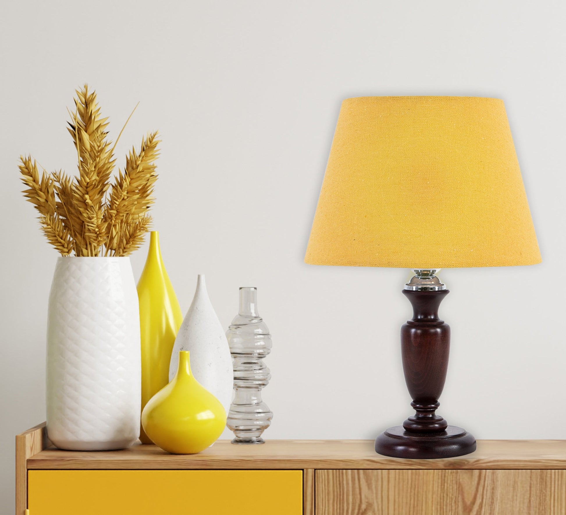 Brown and fuchsia column lamp - Vitrine Furniture - Lighting