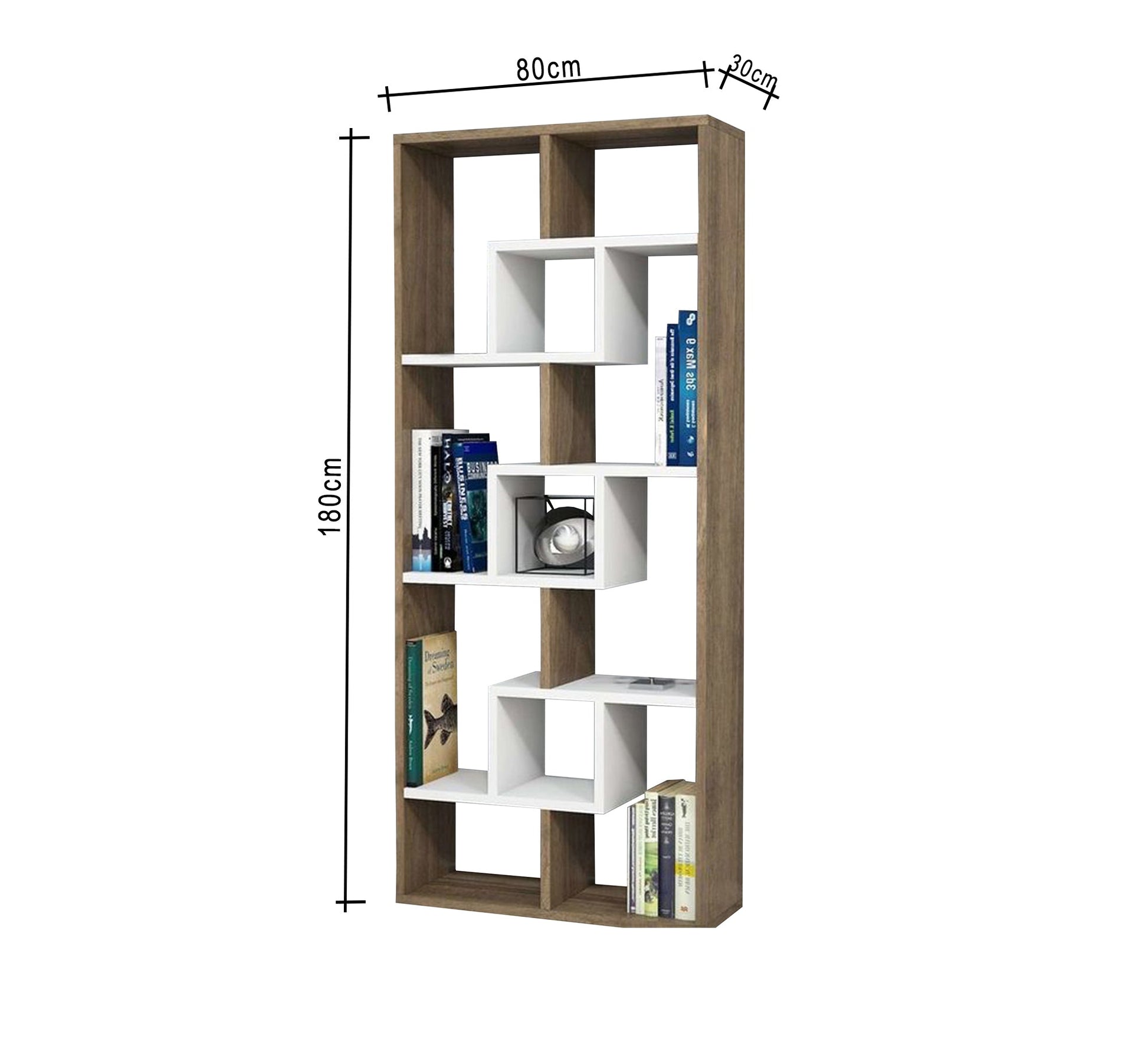 Brown and white library - Vitrine Furniture - Furniture