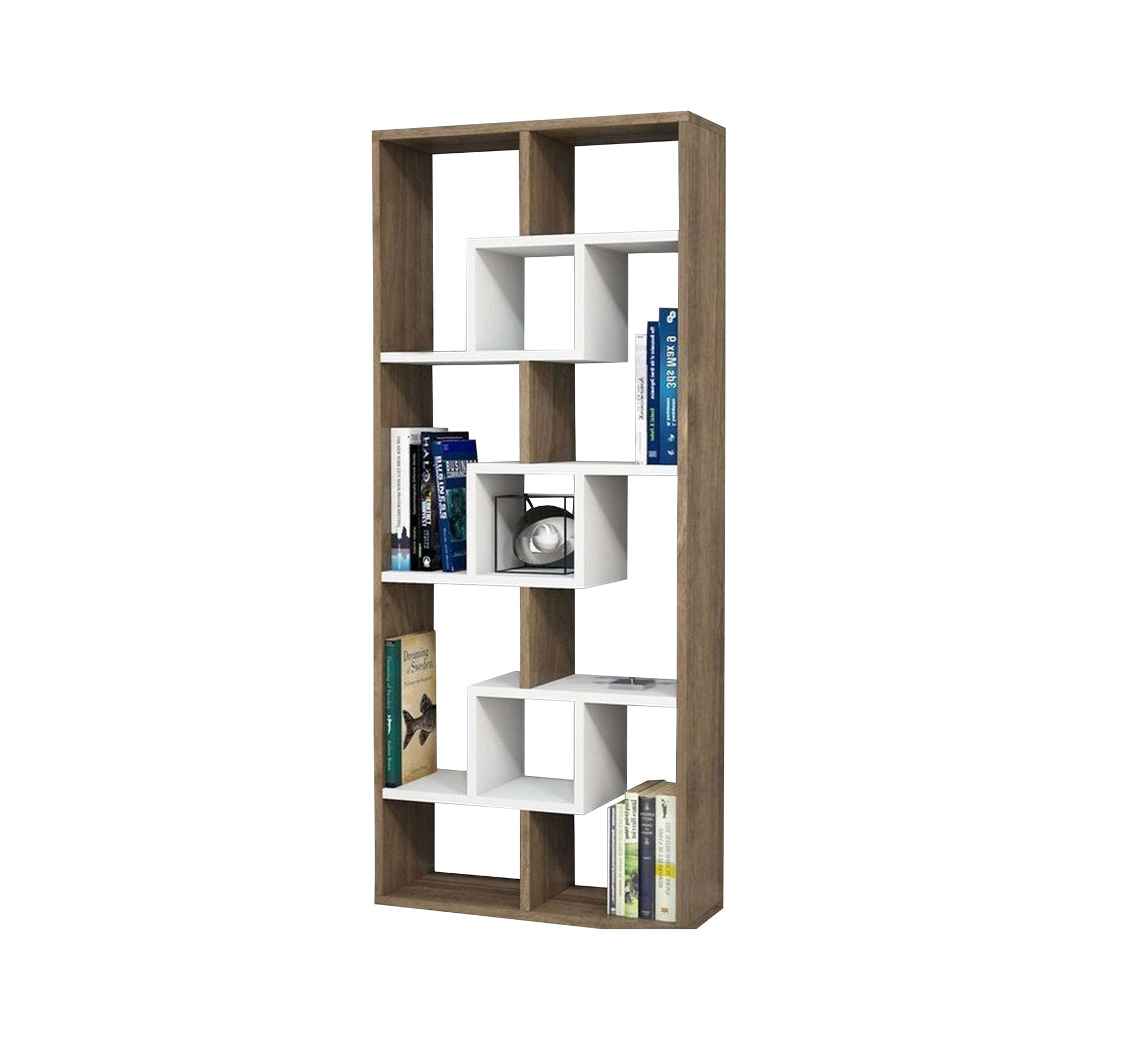 Brown and white library - Vitrine Furniture - Furniture