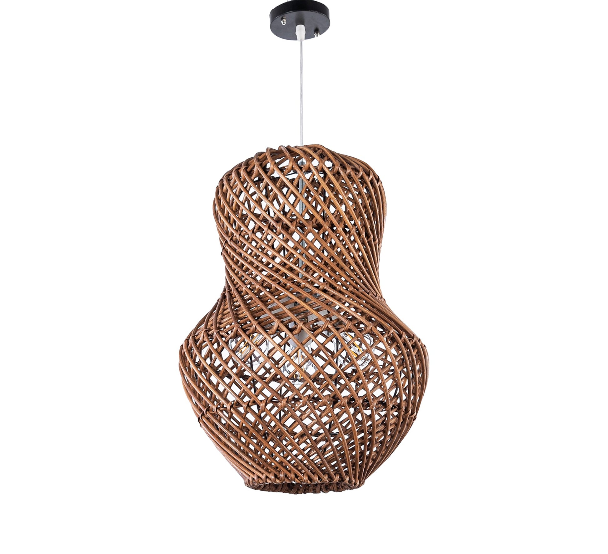 Brown bamboo pendant light - Vitrine Furniture - Lighting