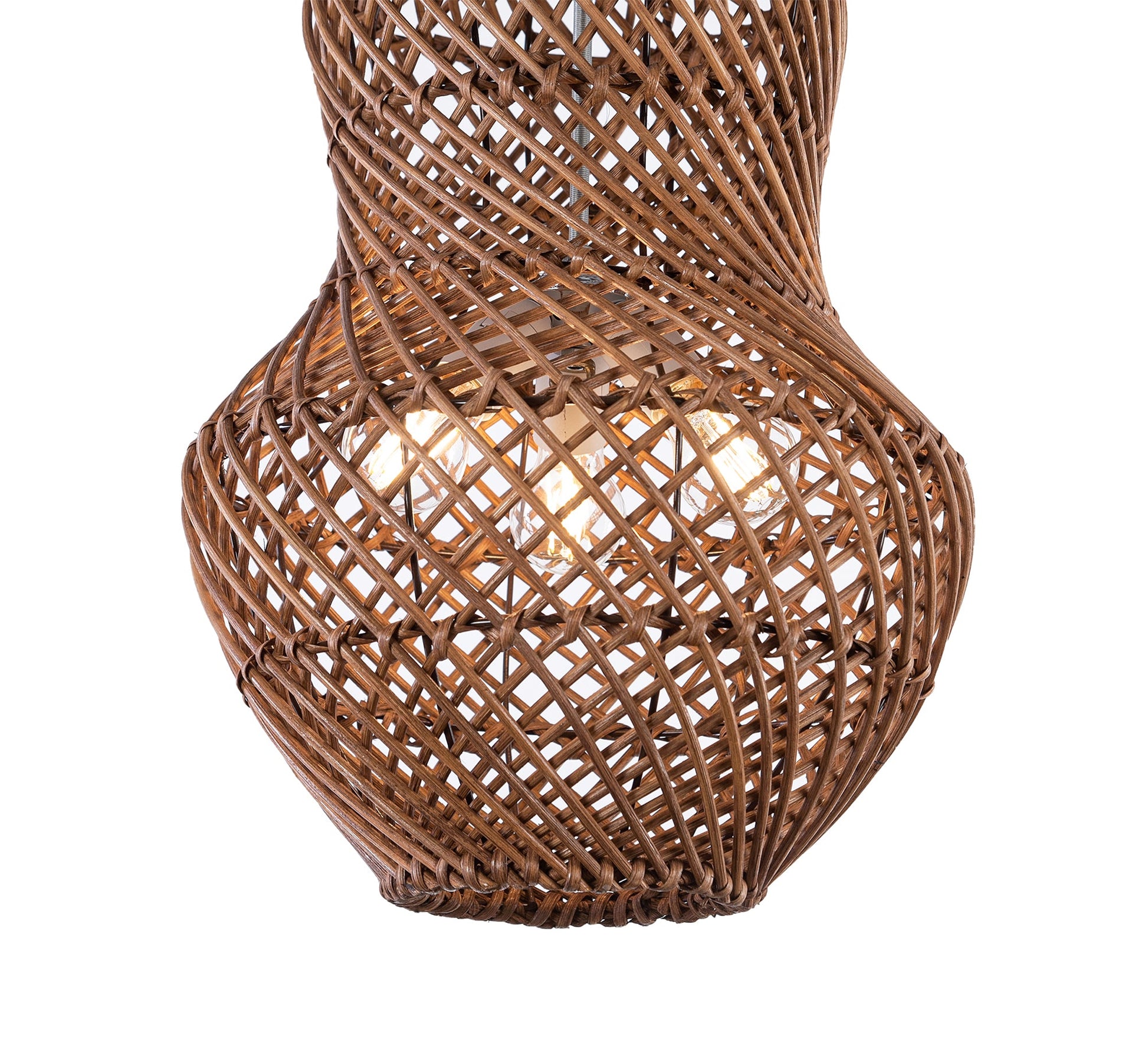 Brown bamboo pendant light - Vitrine Furniture - Lighting