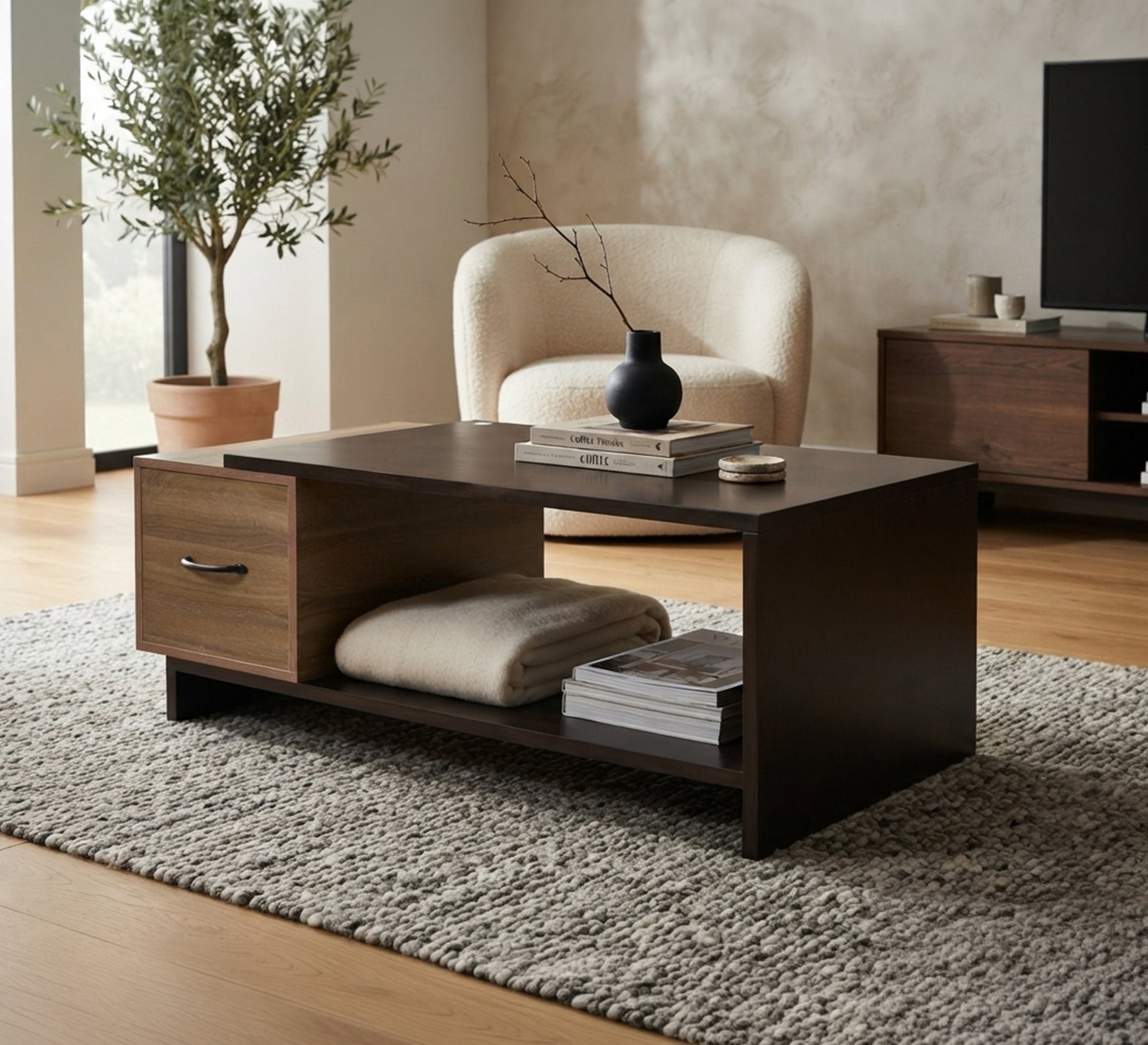 Brown beige table - Vitrine Furniture - Coffee Tables