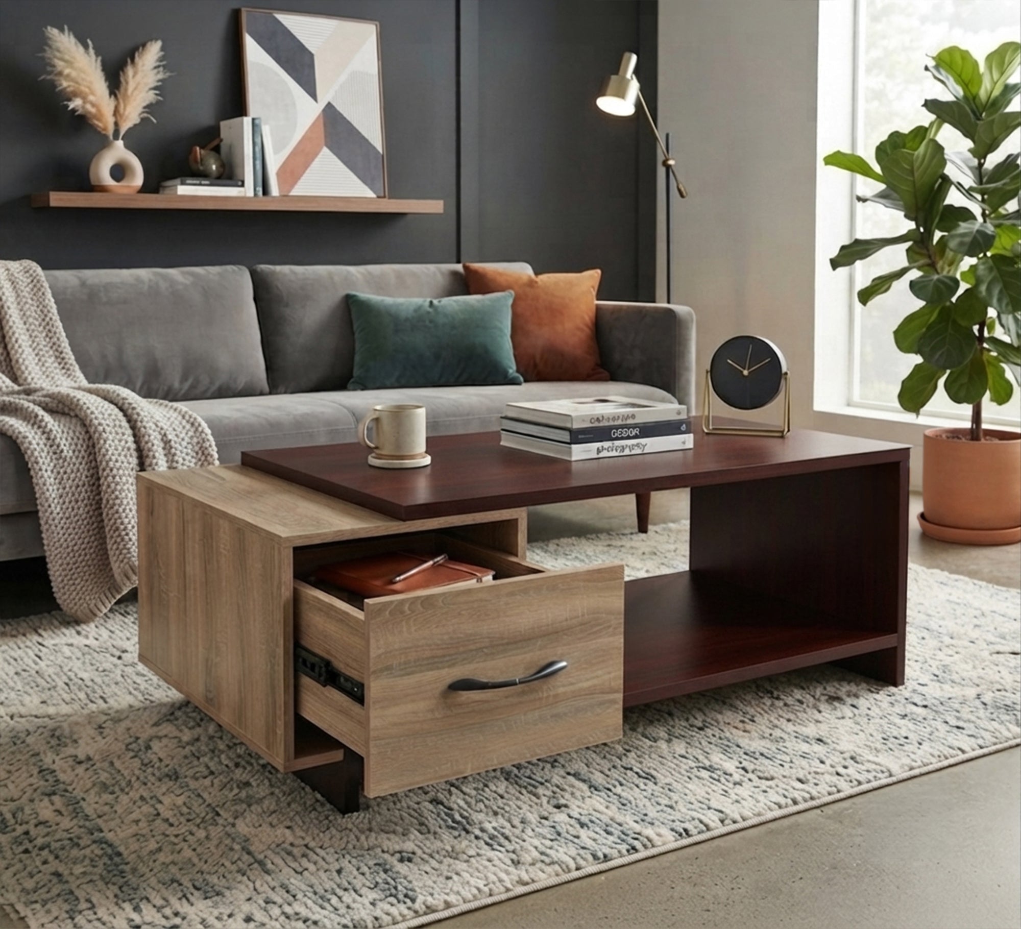 Brown beige table - Vitrine Furniture - Coffee Tables