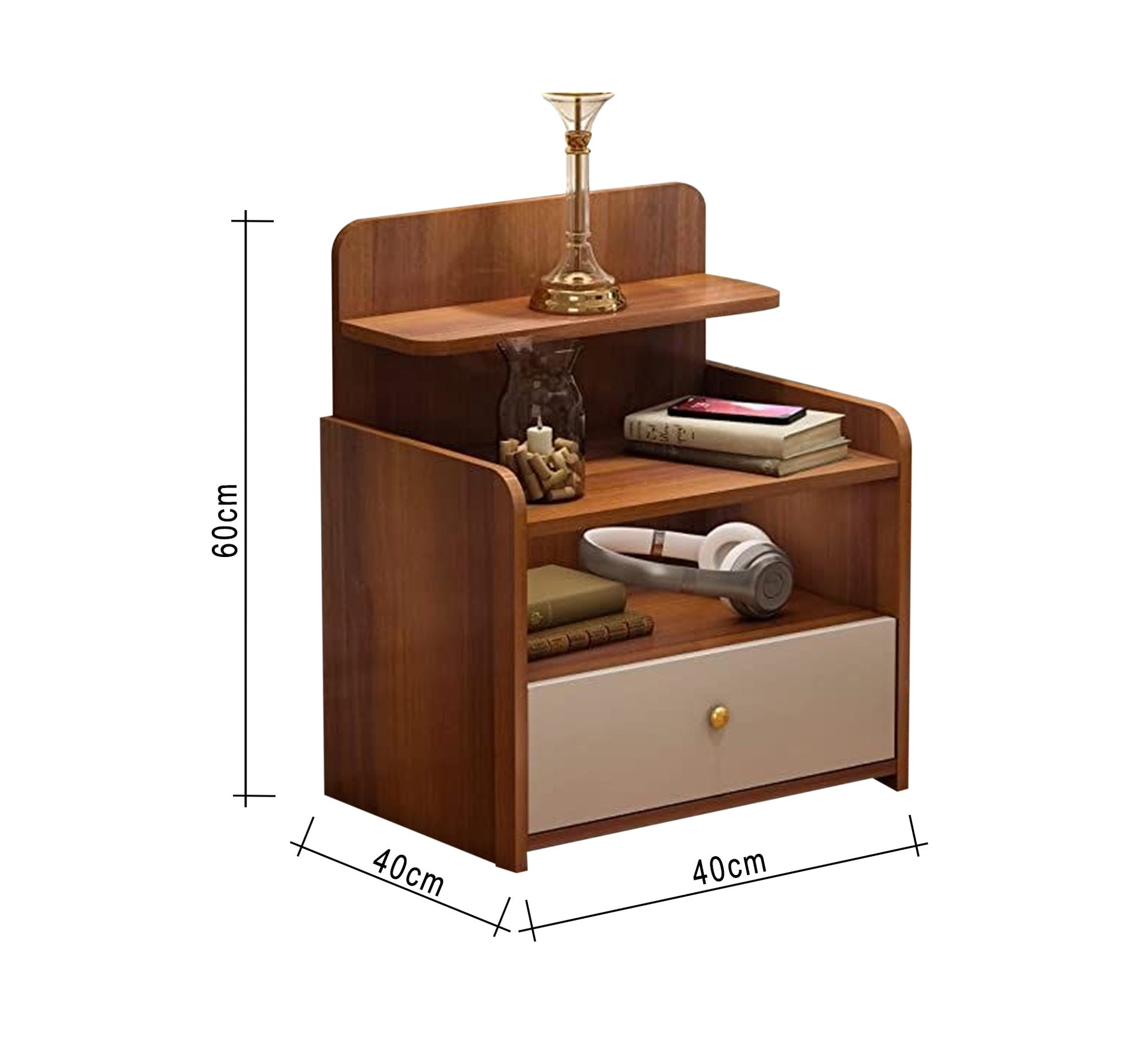 Brown chest of drawers, distinctive design - Vitrine Furniture - Furniture