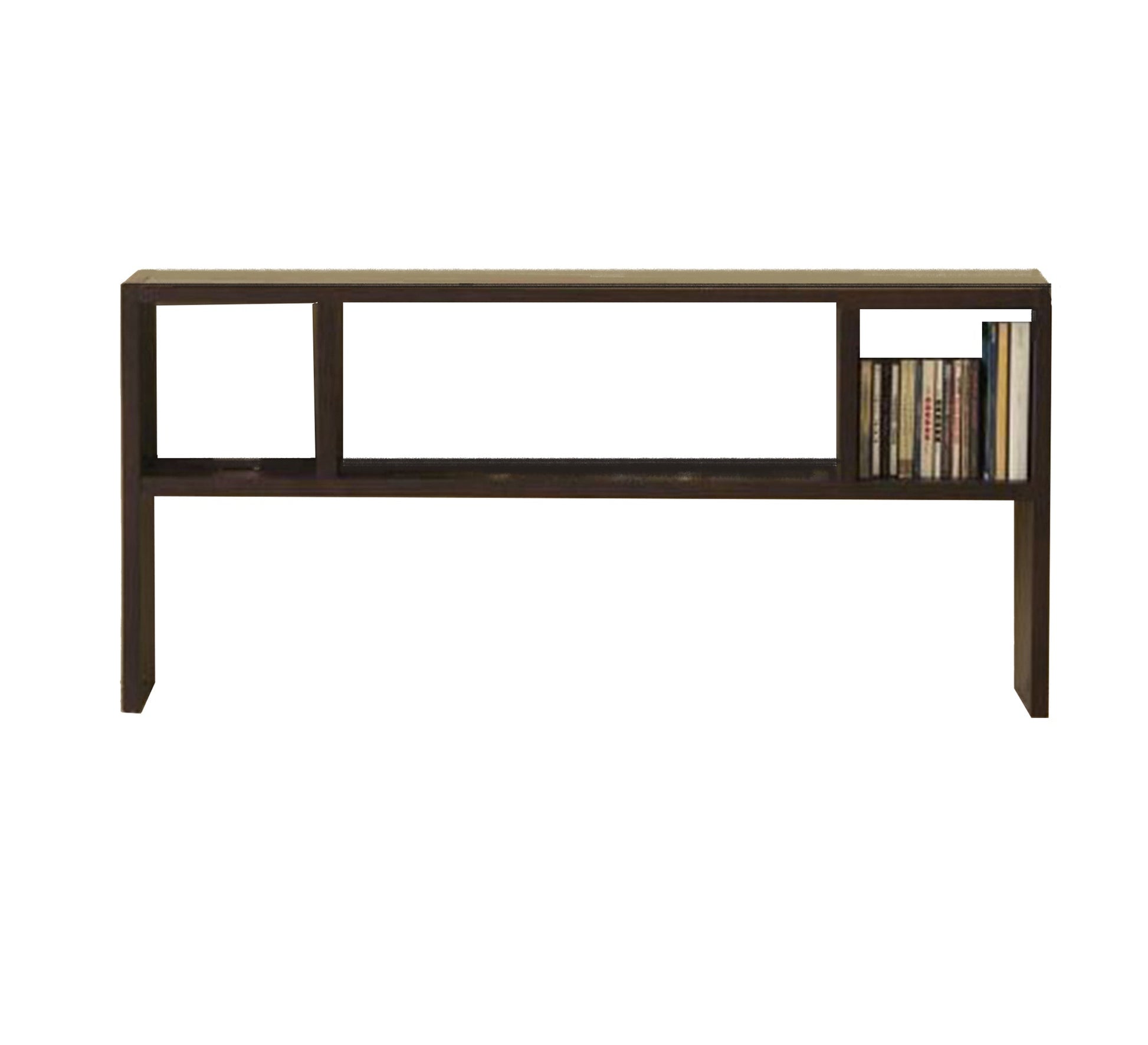 Brown console - style shelving unit - Vitrine Furniture - Furniture
