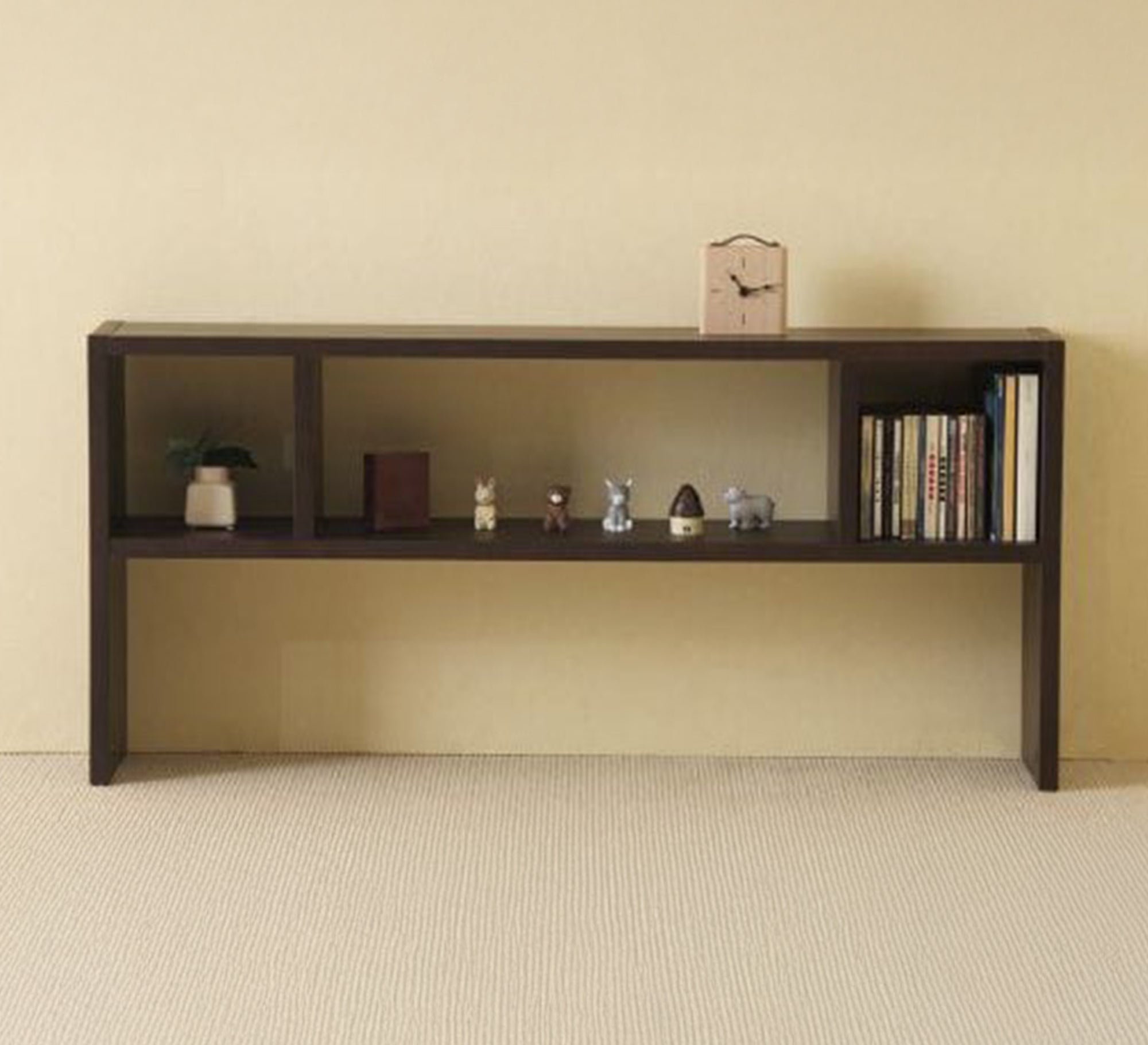 Brown console - style shelving unit - Vitrine Furniture - Furniture