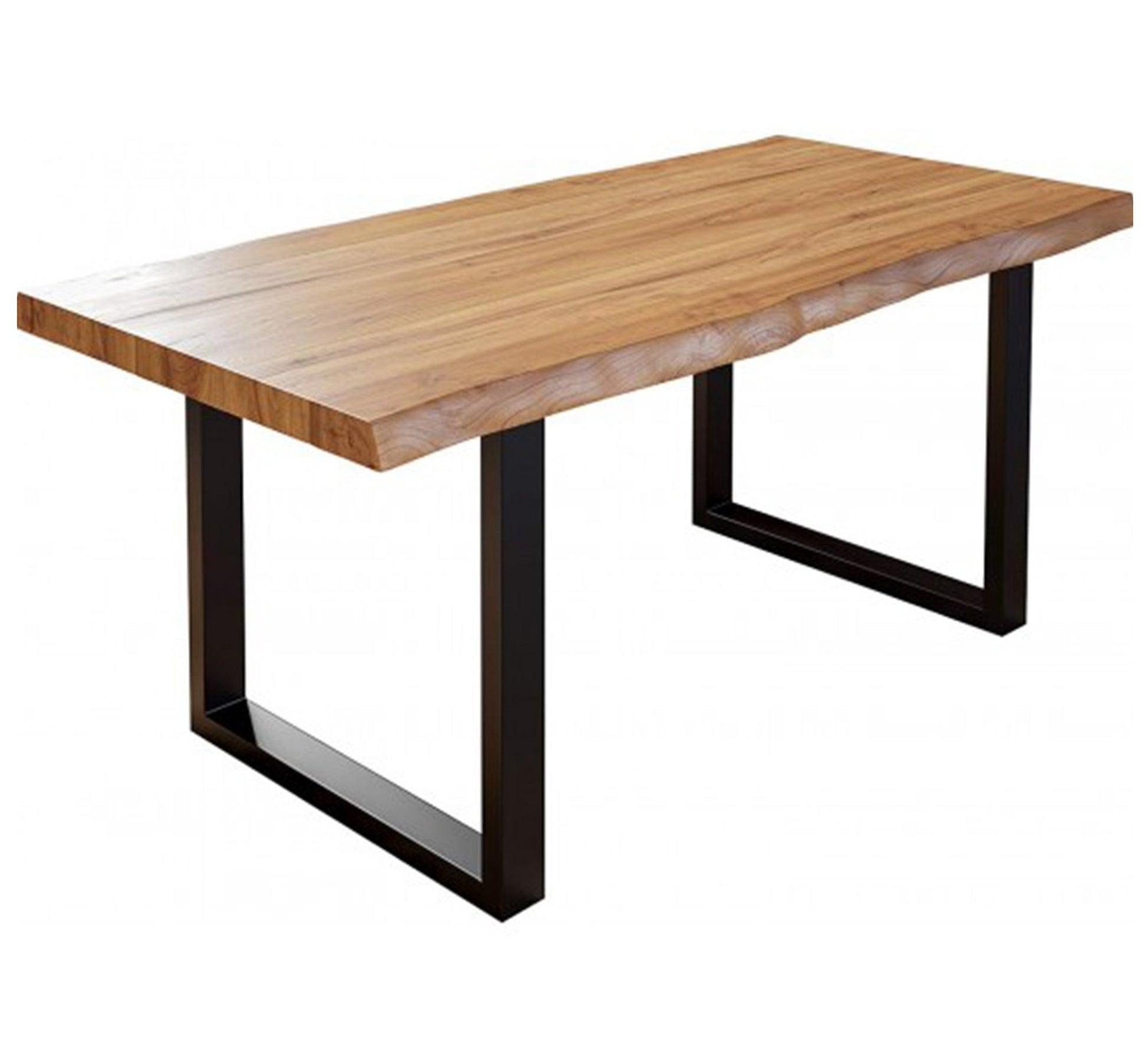 Brown dining table with metal legs - Vitrine Furniture - Outdoor Products