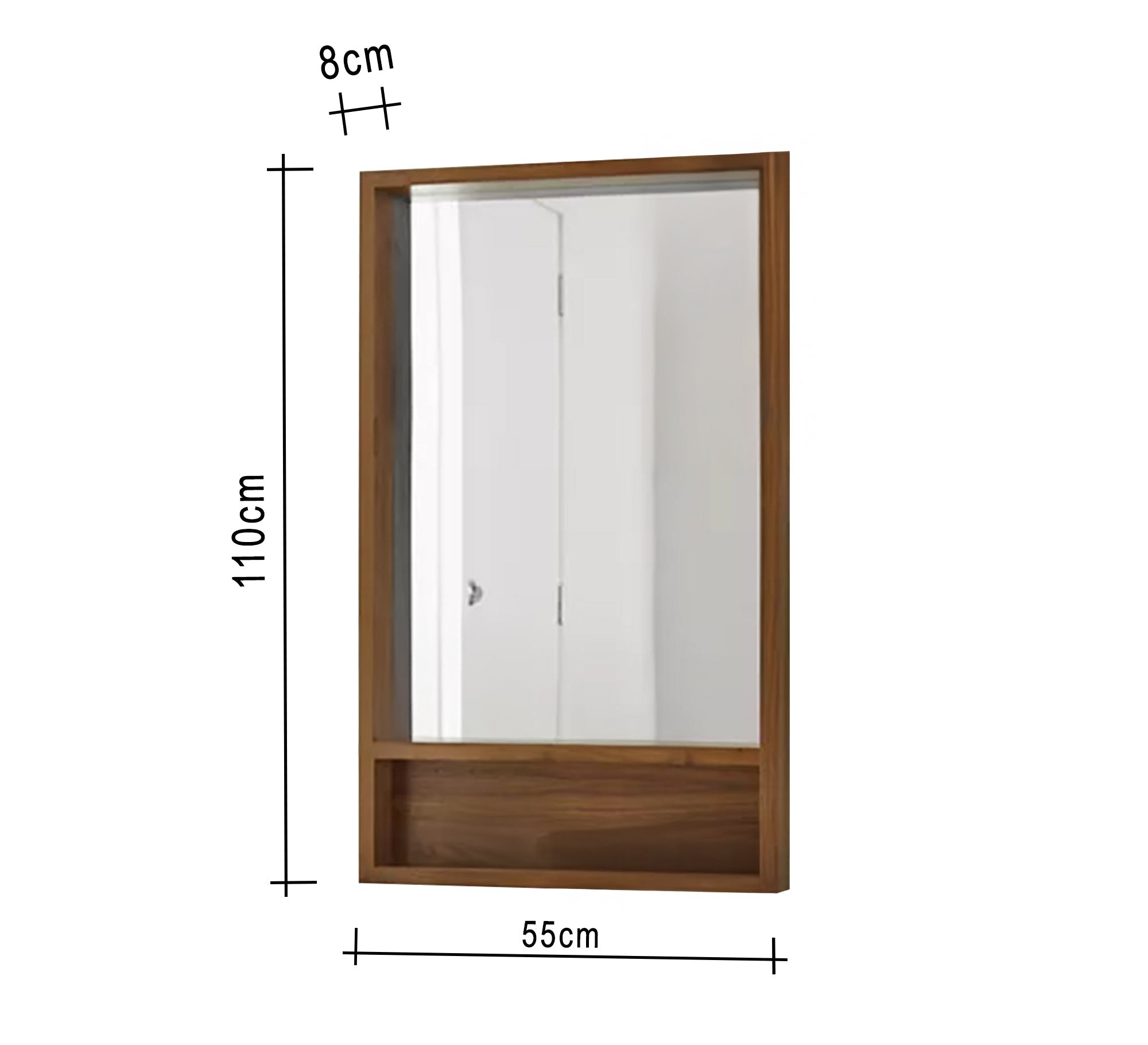 Brown entryway mirror - Vitrine Furniture - Décor