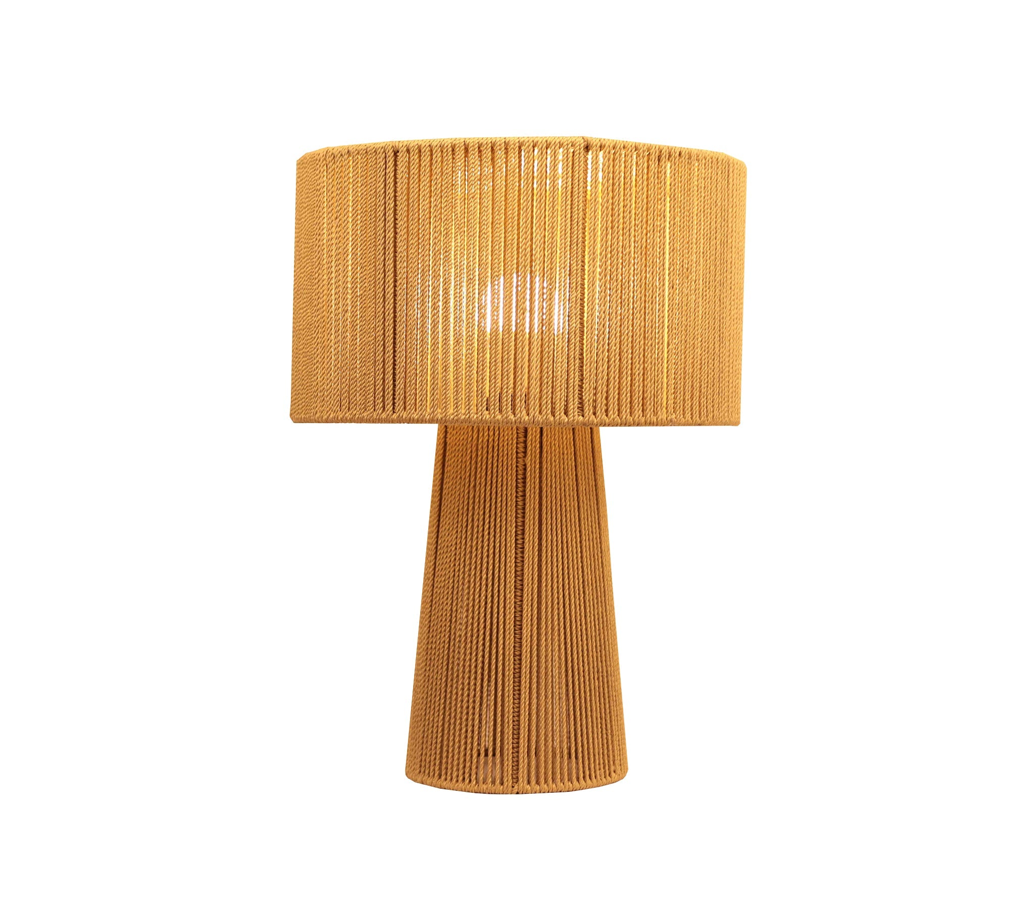 Brown fabric table lamp - Vitrine Furniture - Lighting
