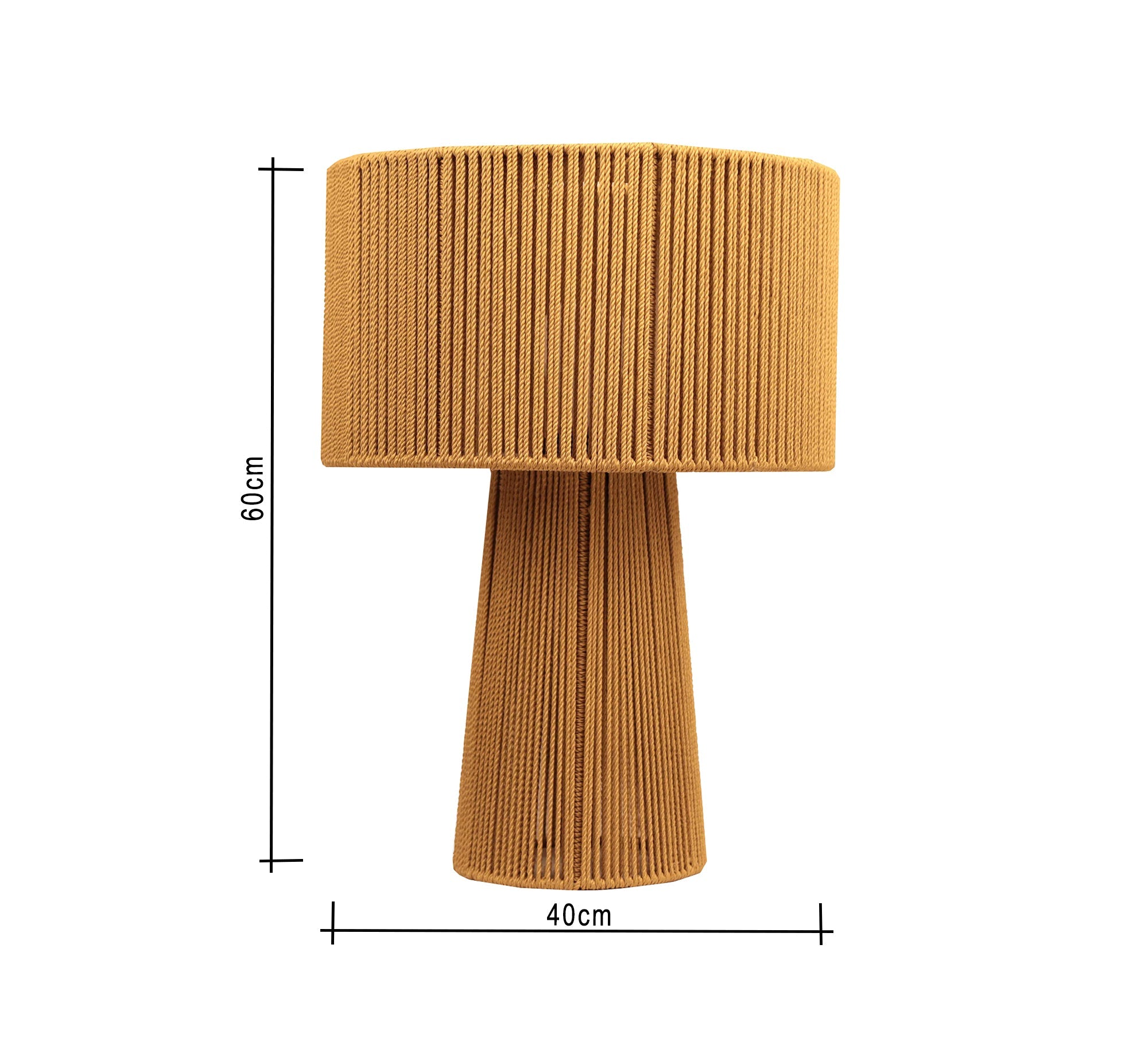 Brown fabric table lamp - Vitrine Furniture - Lighting