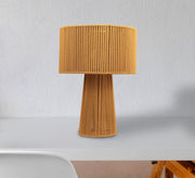 Brown fabric table lamp - Vitrine Furniture - Lighting