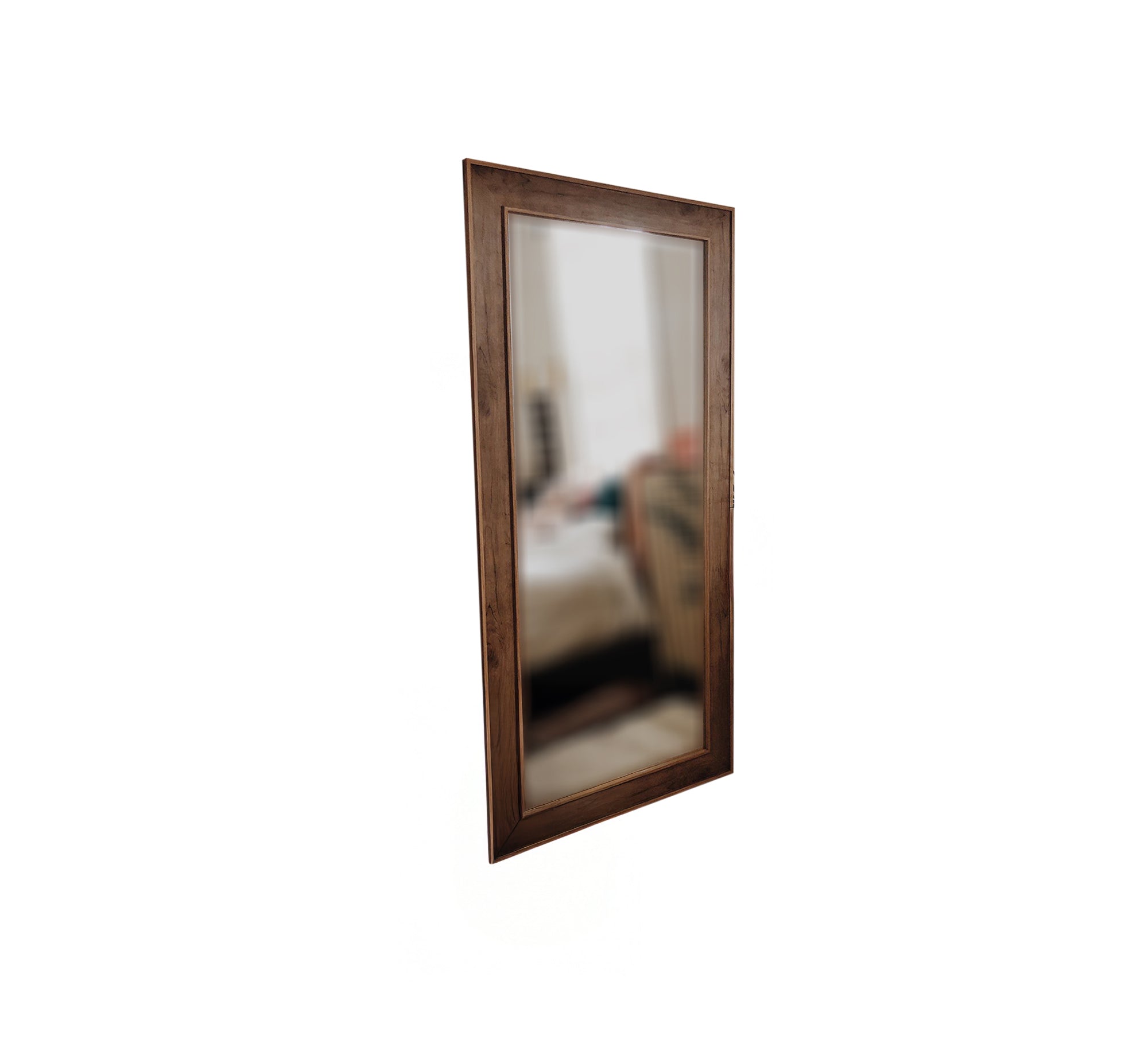 Brown Floor mirror that can be mounted on a wall - Vitrine Furniture - Décor