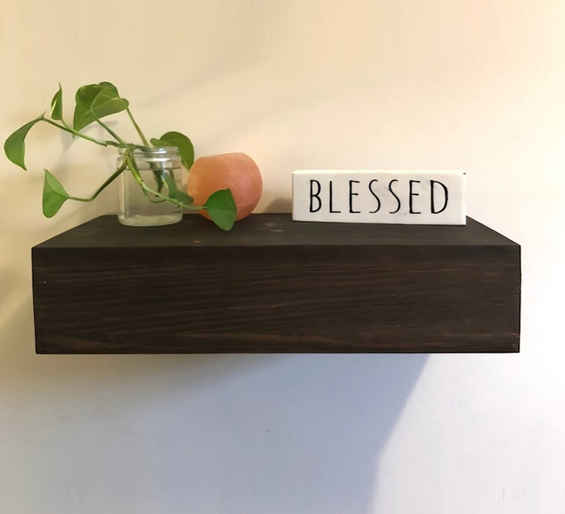 Brown hanging shelf - Vitrine Furniture - Décor