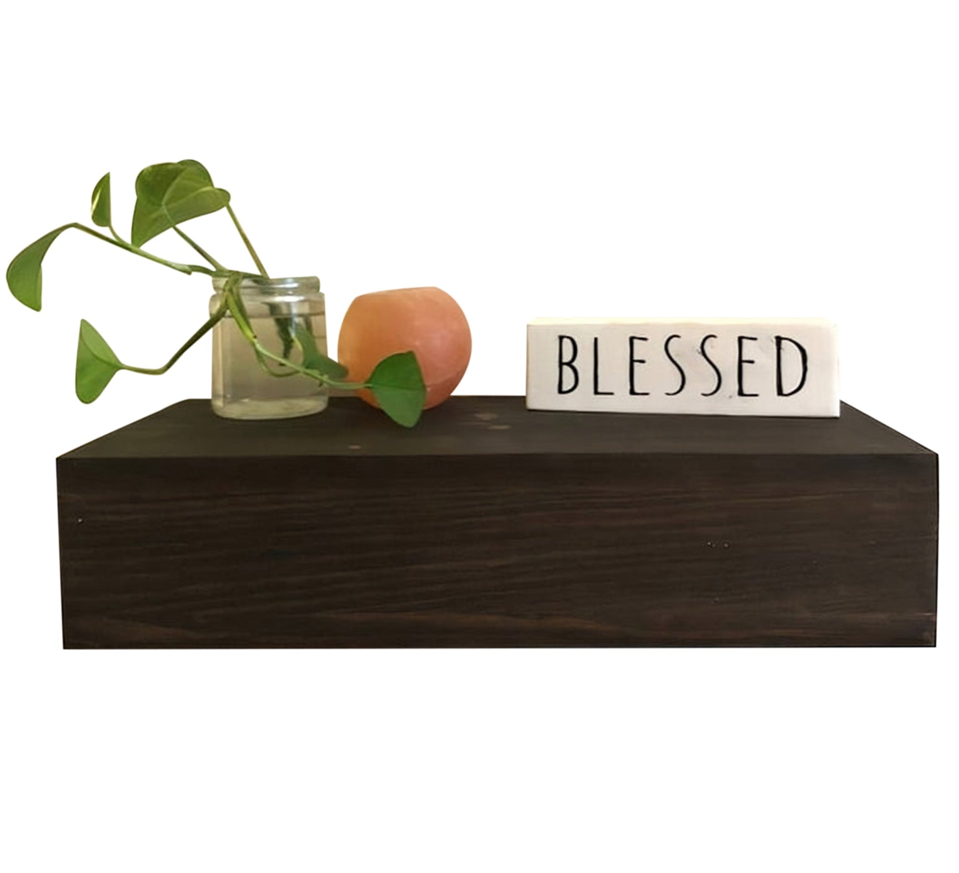 Brown hanging shelf - Vitrine Furniture - Décor