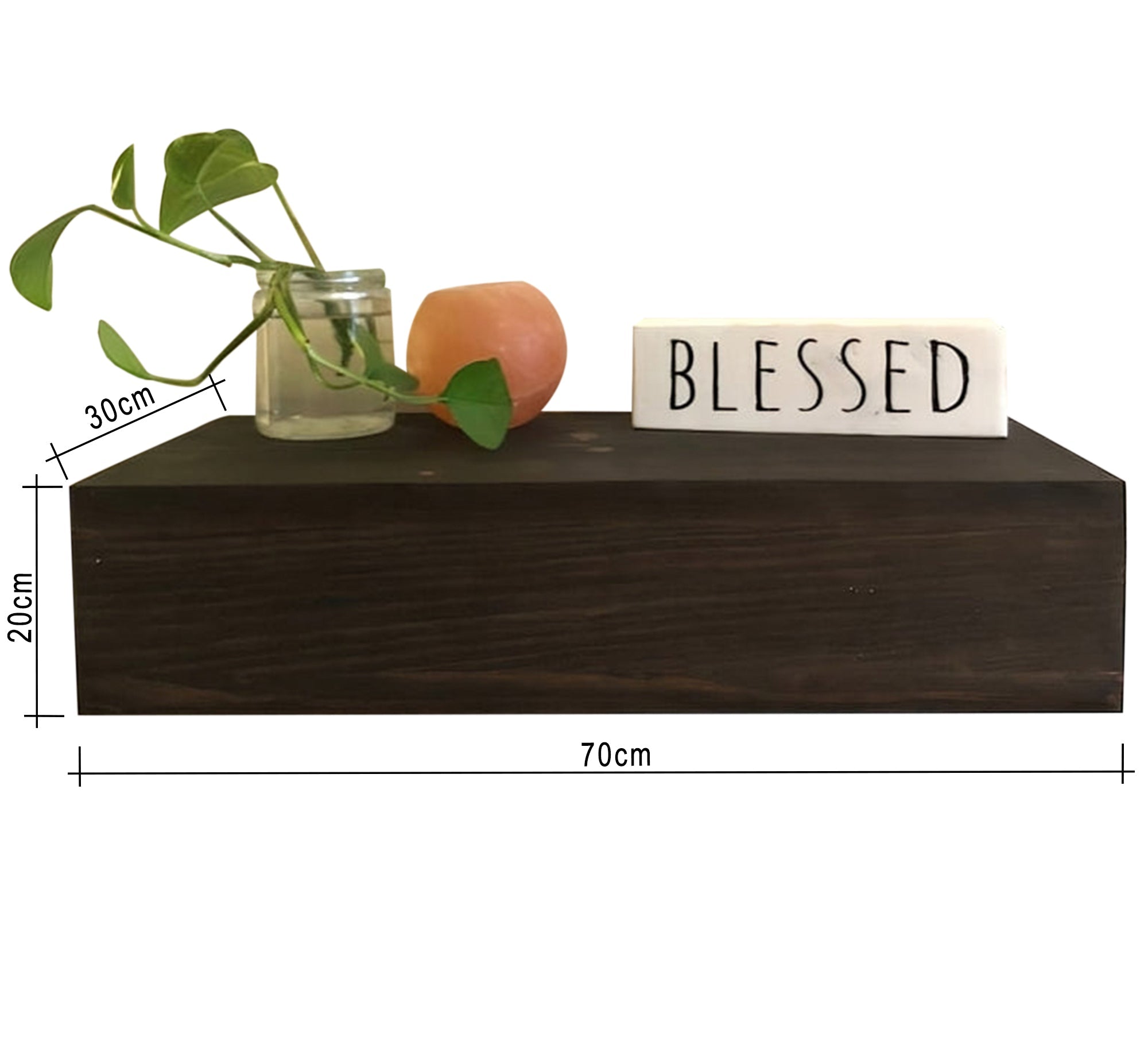 Brown hanging shelf - Vitrine Furniture - Décor