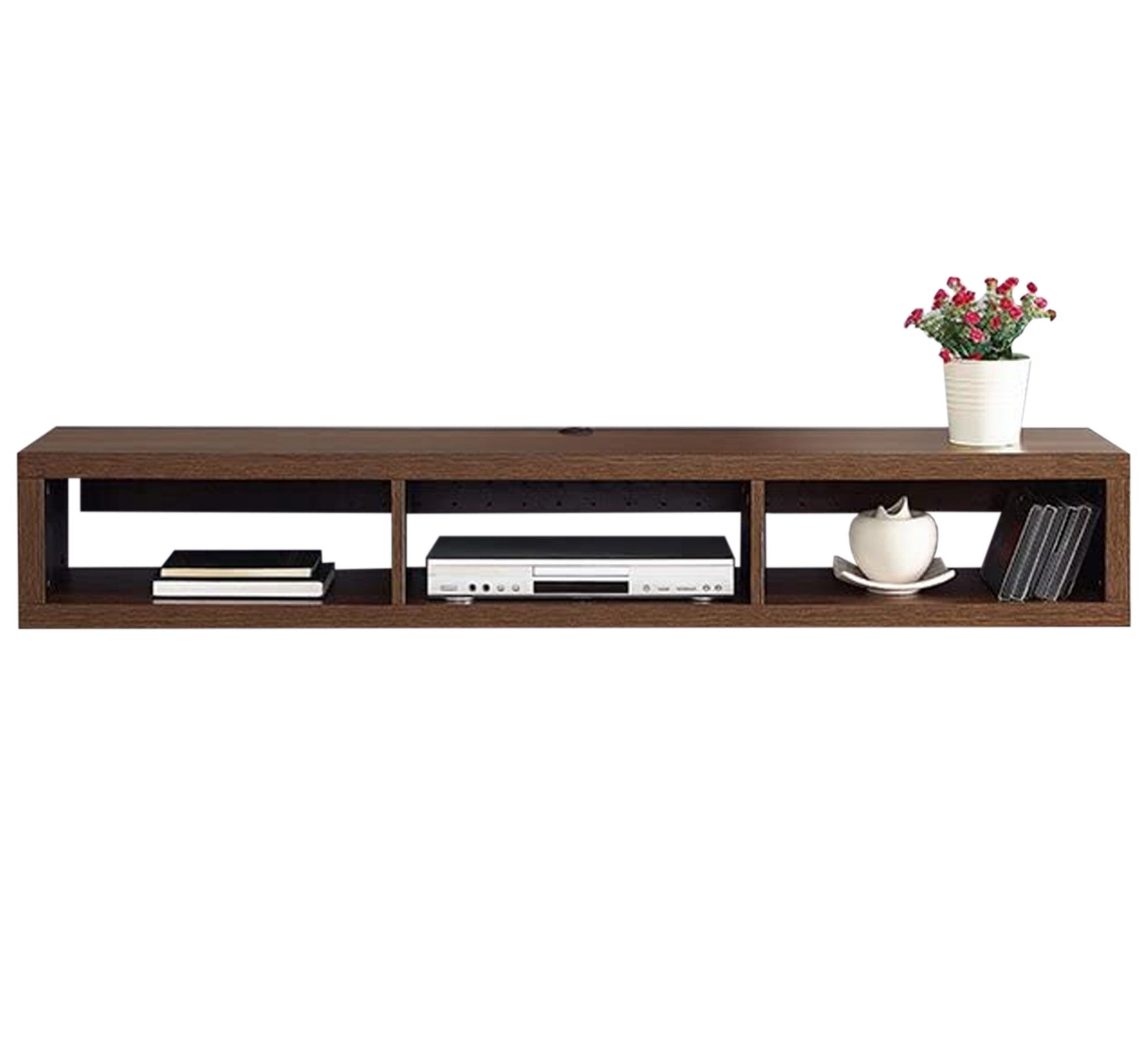 Brown hanging TV unit - Vitrine Furniture - Furniture