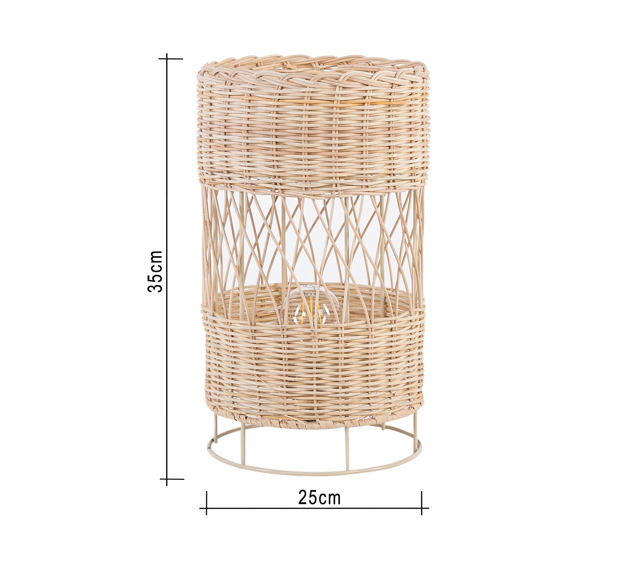 Brown lampshade with gray shade - Vitrine Furniture - Lighting