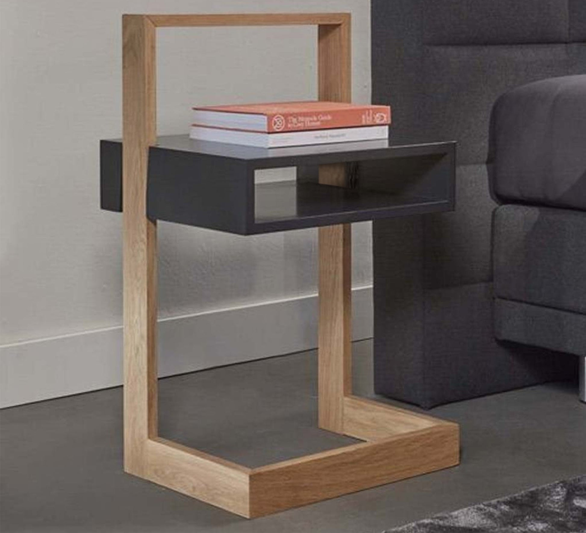Brown MDF Wooden Nightstand - Vitrine Furniture - Furniture