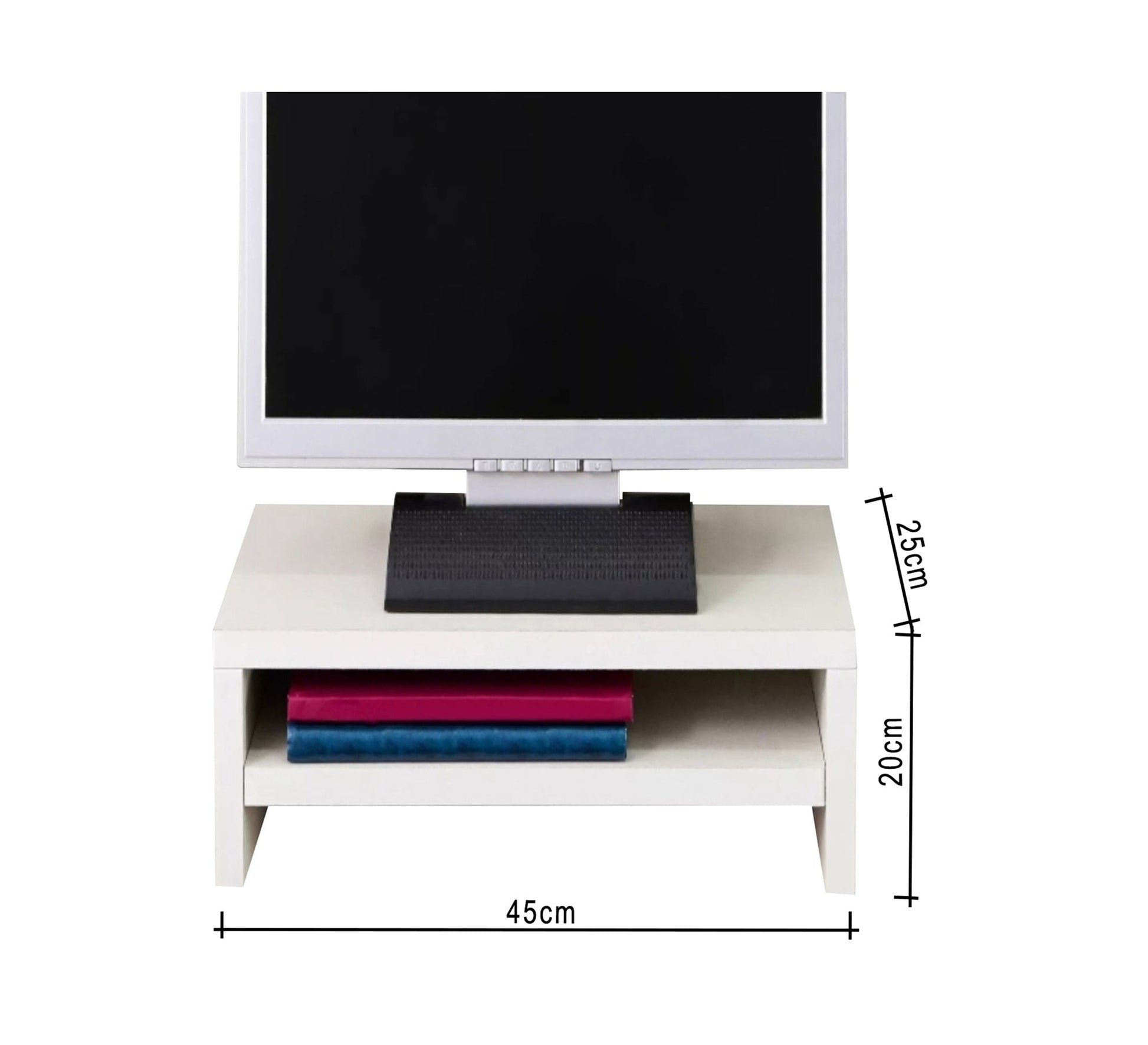 Brown Monitor Stand or Desk Organizer - Vitrine Furniture - TV Table & Cabinet