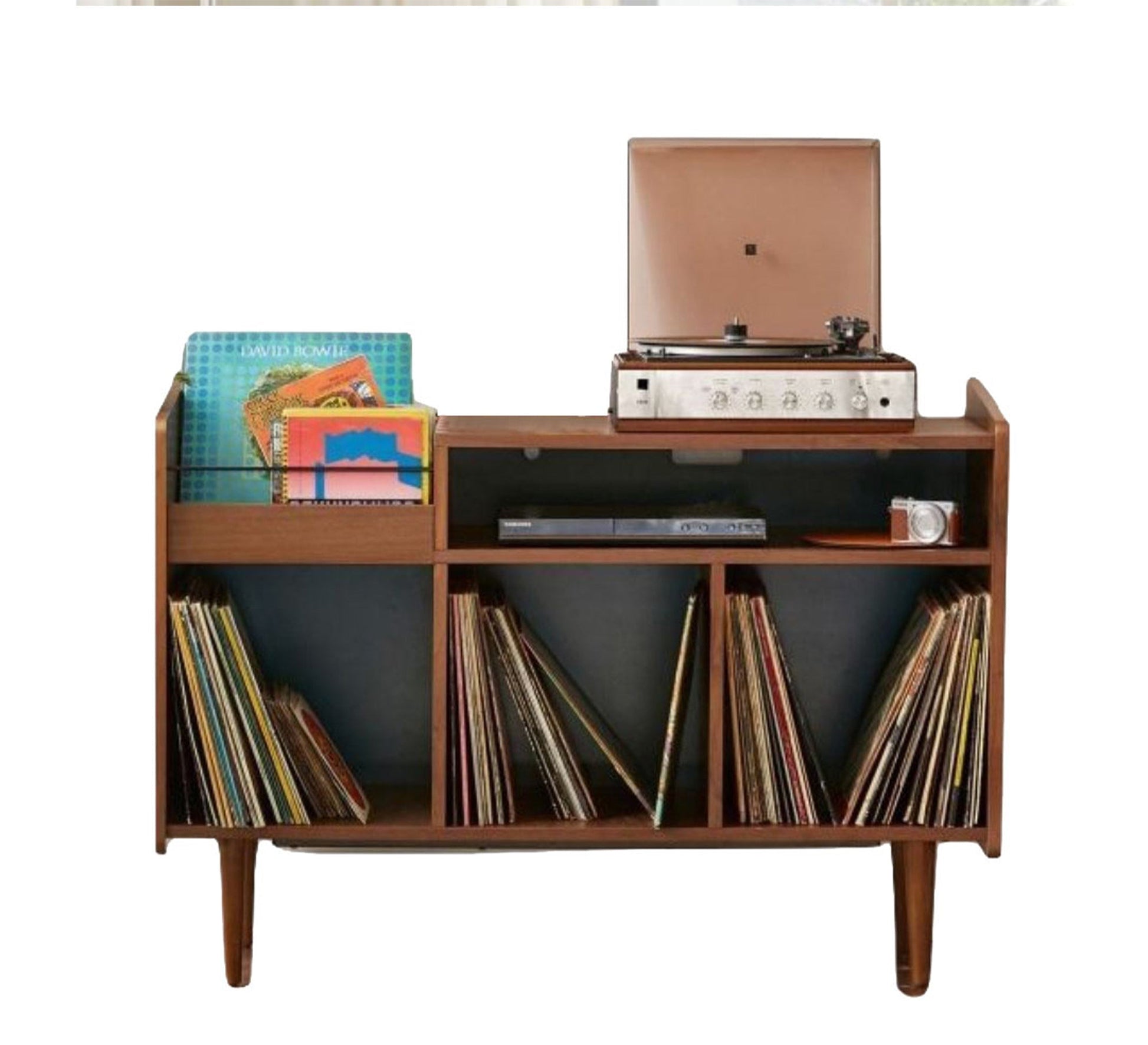 Brown open shelving unit - Vitrine Furniture - Furniture