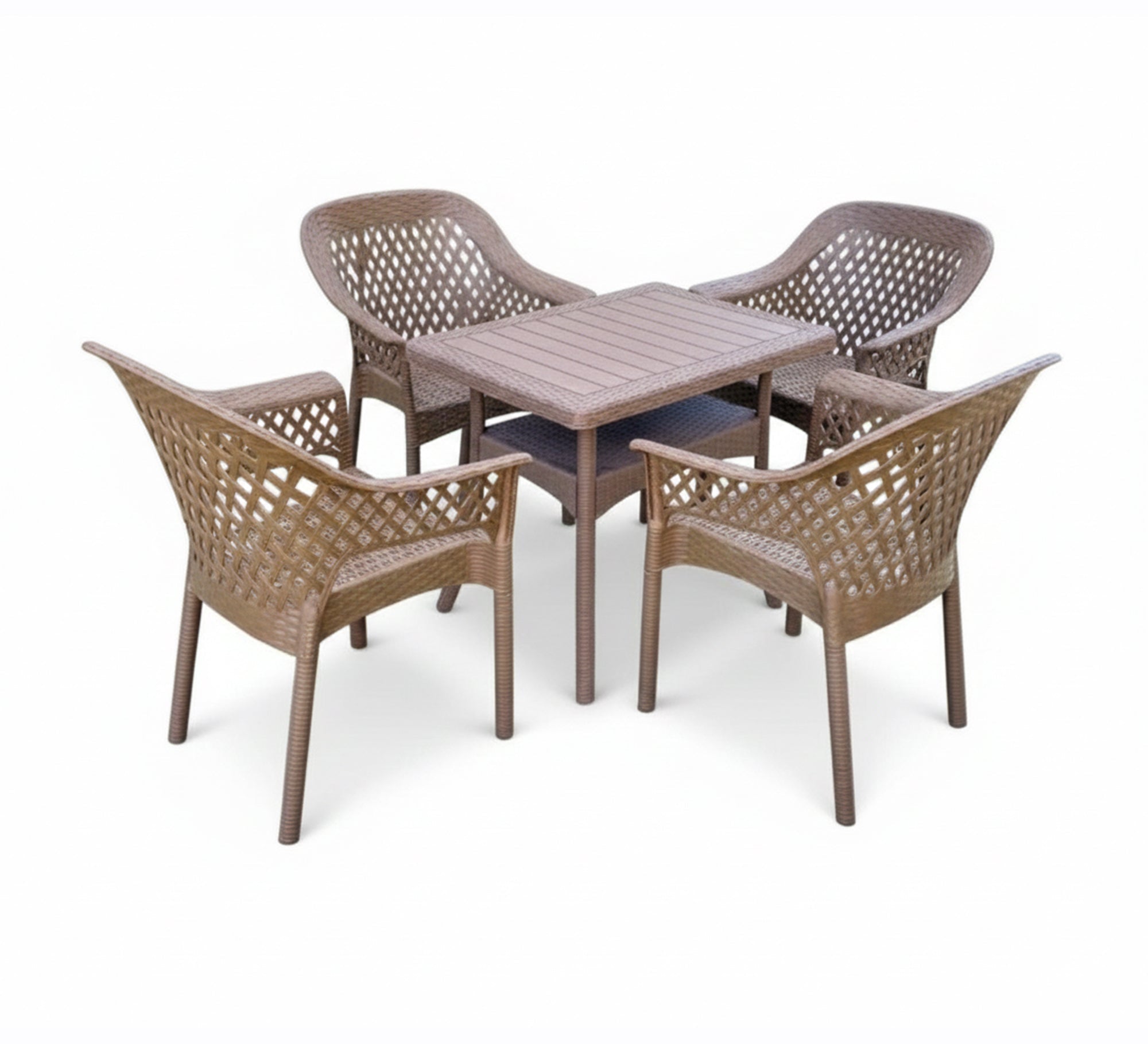 Brown rattan garden set, stylish, durable, and comfortable - Vitrine Furniture - Outdoor Products