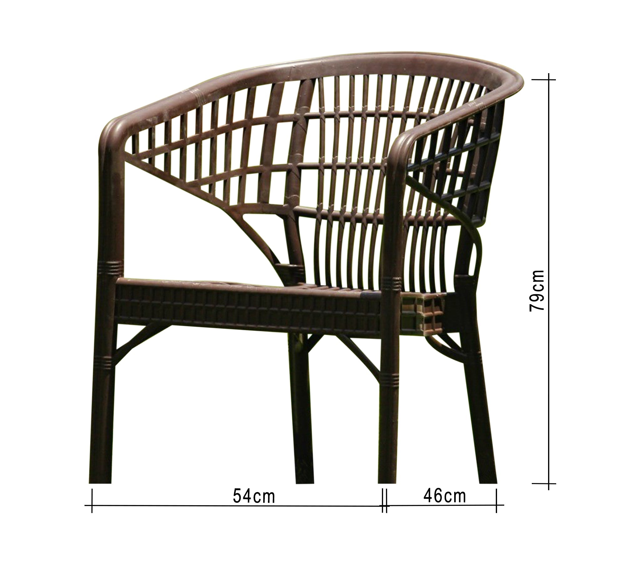 Brown, round, elegant, comfortable, outdoor patio set - Vitrine Furniture - Outdoor Products