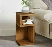 Brown S - shaped side table - Vitrine Furniture - Furniture