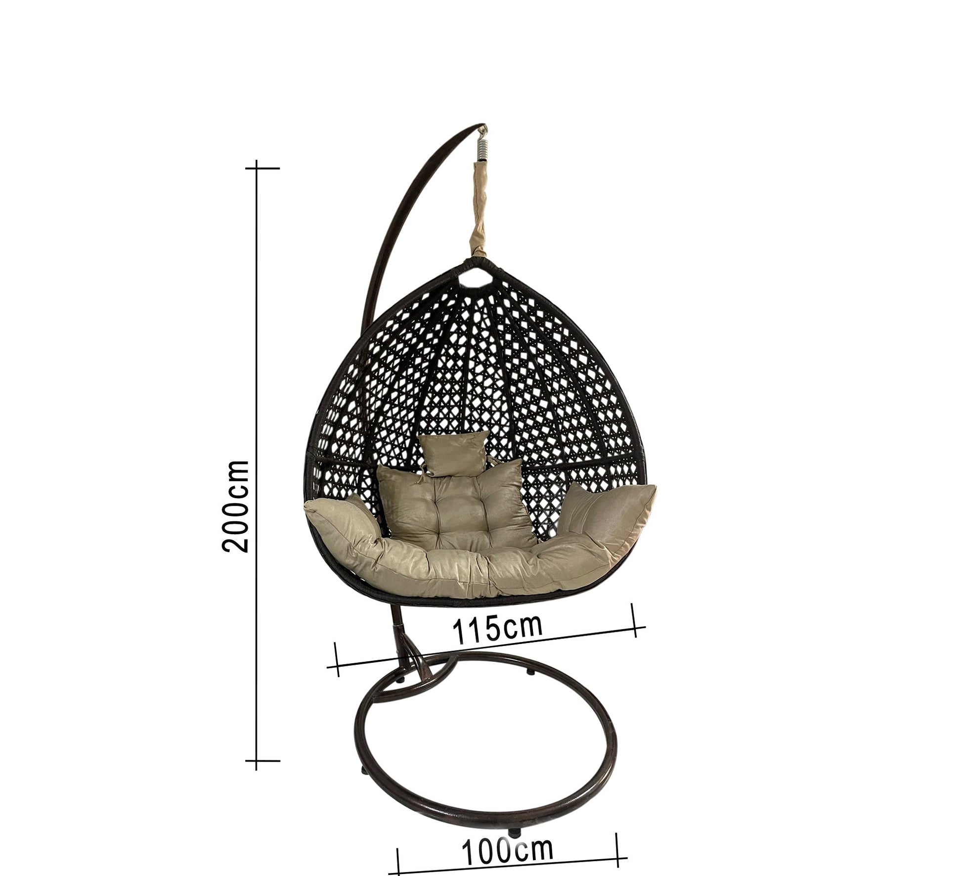 Brown single swing chair - Vitrine Furniture - Outdoor Products