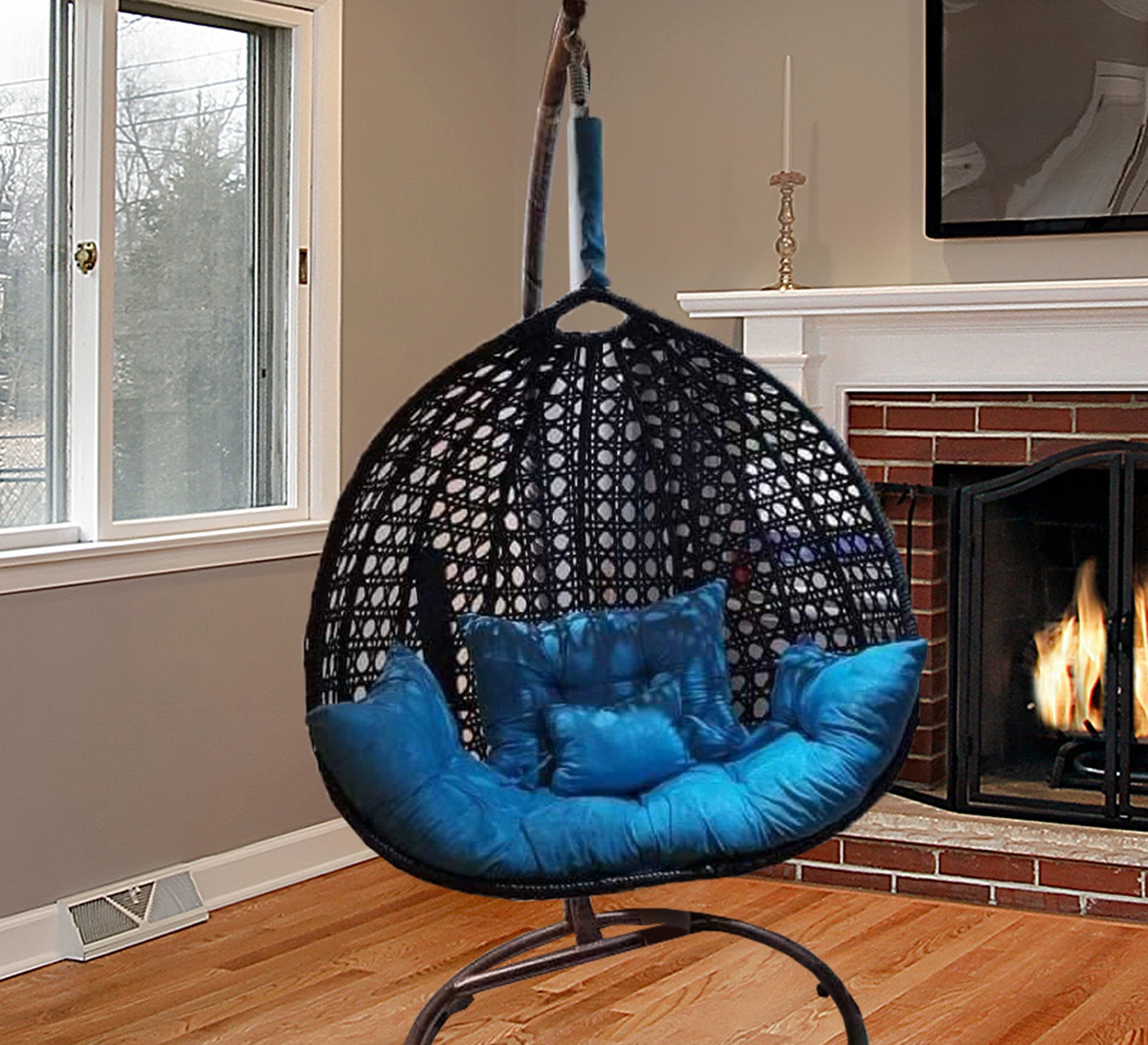 Brown single swing chair - Vitrine Furniture - Outdoor Products