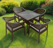 Brown, square, elegant, durable, outdoor patio set - Vitrine Furniture - Outdoor Products