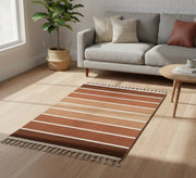 Brown striped rug - Vitrine Furniture - Accessories
