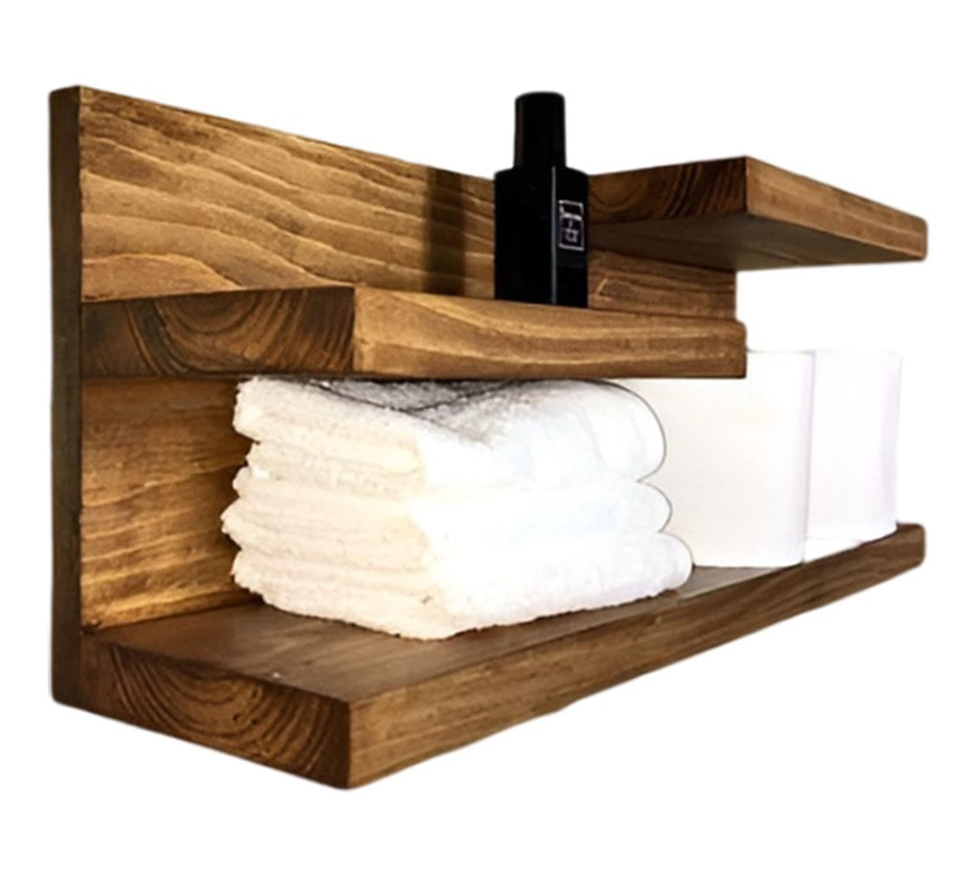 Brown Swedish Wood Towel Holder - Vitrine Furniture - Furniture