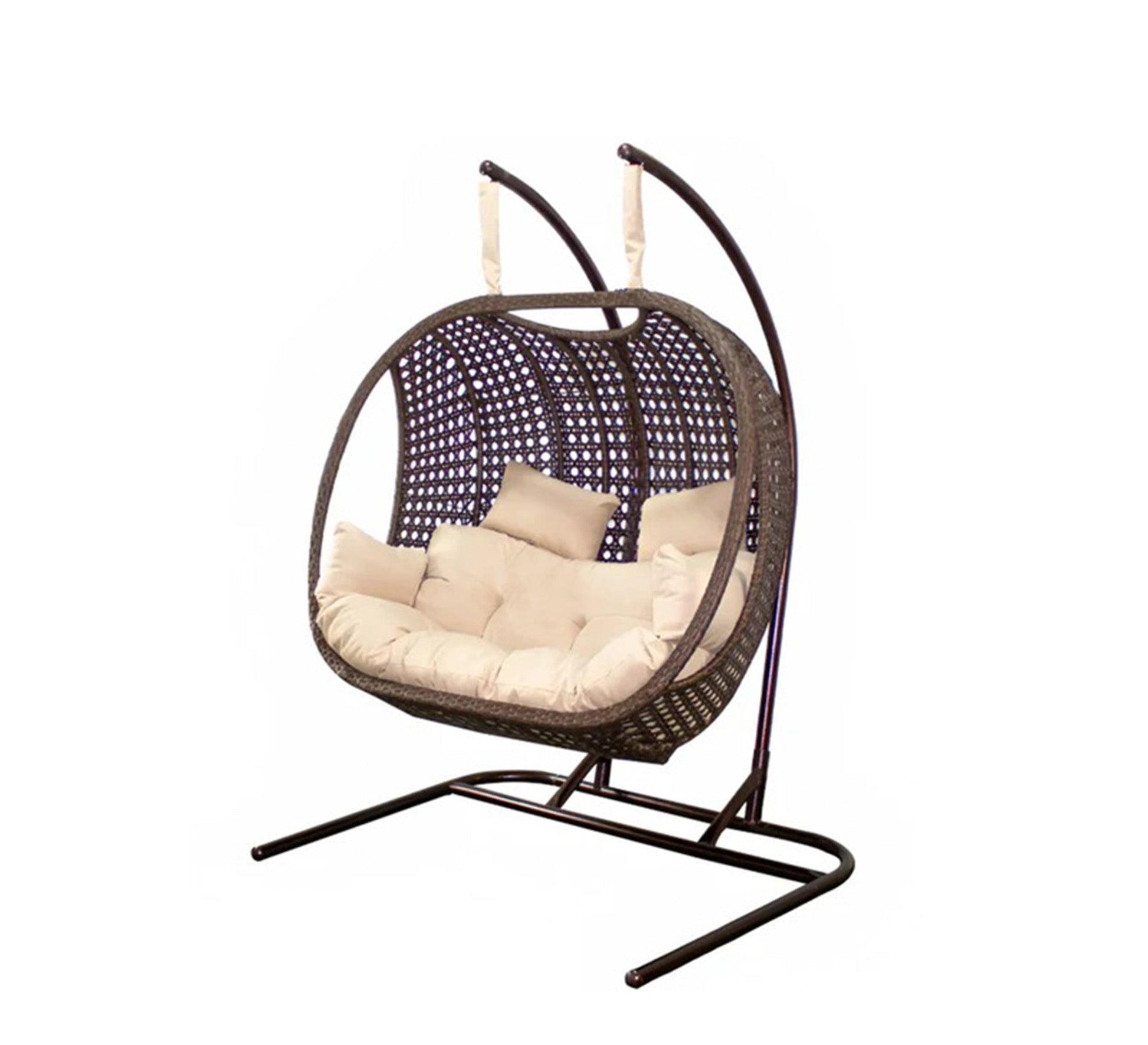 Brown swing chair for two people - Vitrine Furniture - Outdoor Products